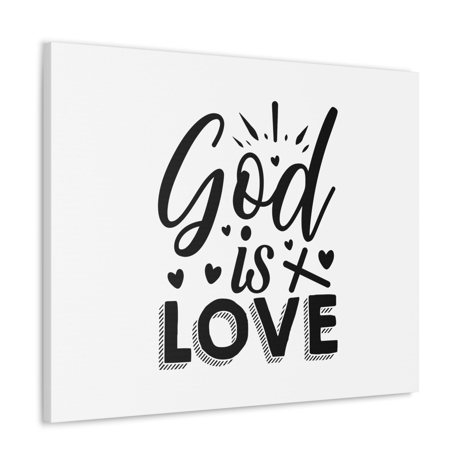 Scripture Walls God Is Love 1 John 4:16 Hearts Christian Wall Art Bible Verse Print Ready to Hang Unframed-Express Your Love Gifts