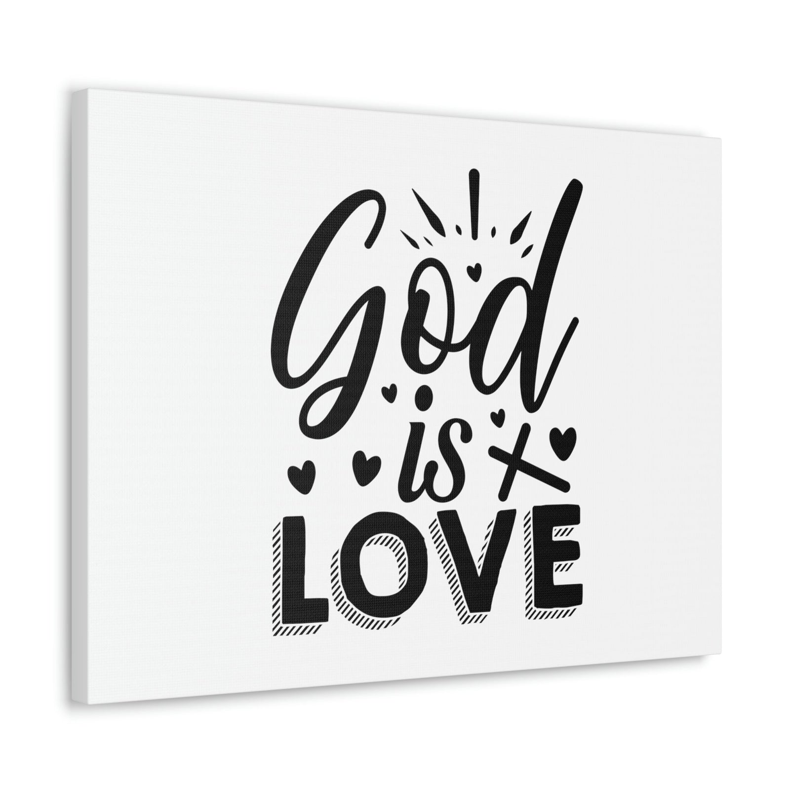 Scripture Walls God Is Love 1 John 4:8 Cross Christian Wall Art Bible Verse Print Ready to Hang Unframed-Express Your Love Gifts
