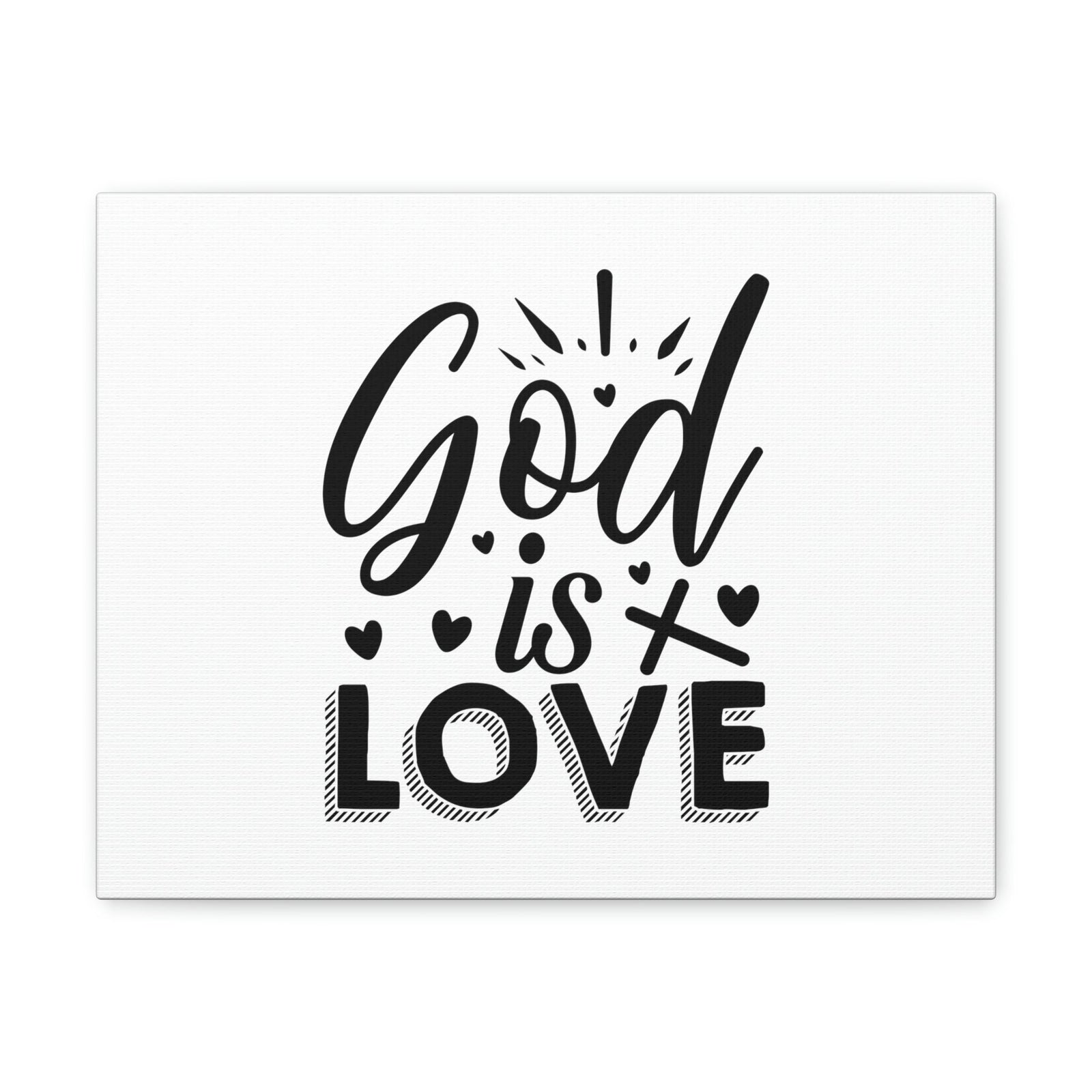 Scripture Walls God Is Love 1 John 4:8 Cross Christian Wall Art Bible Verse Print Ready to Hang Unframed-Express Your Love Gifts