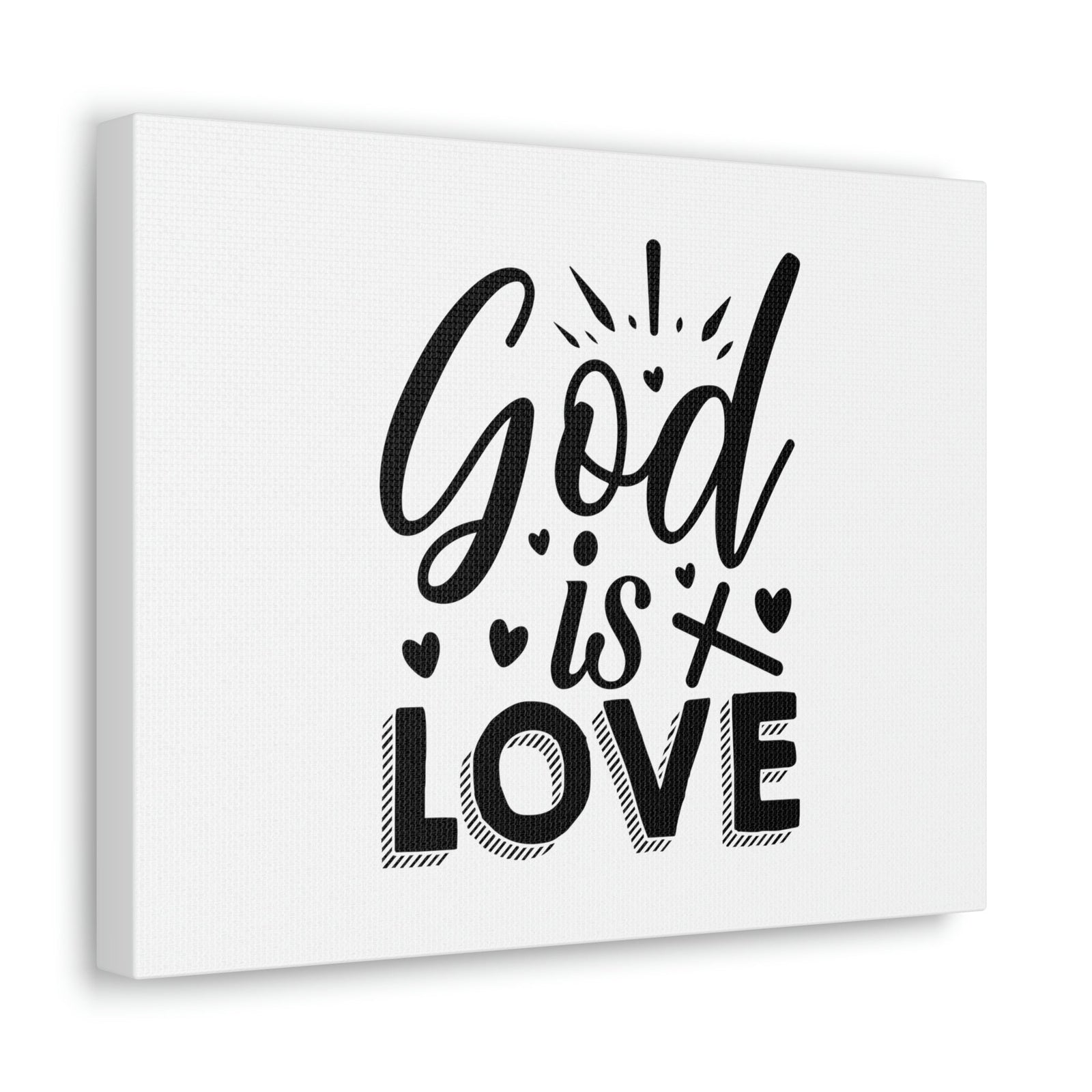 Scripture Walls God Is Love 1 John 4:8 Cross Christian Wall Art Bible Verse Print Ready to Hang Unframed-Express Your Love Gifts