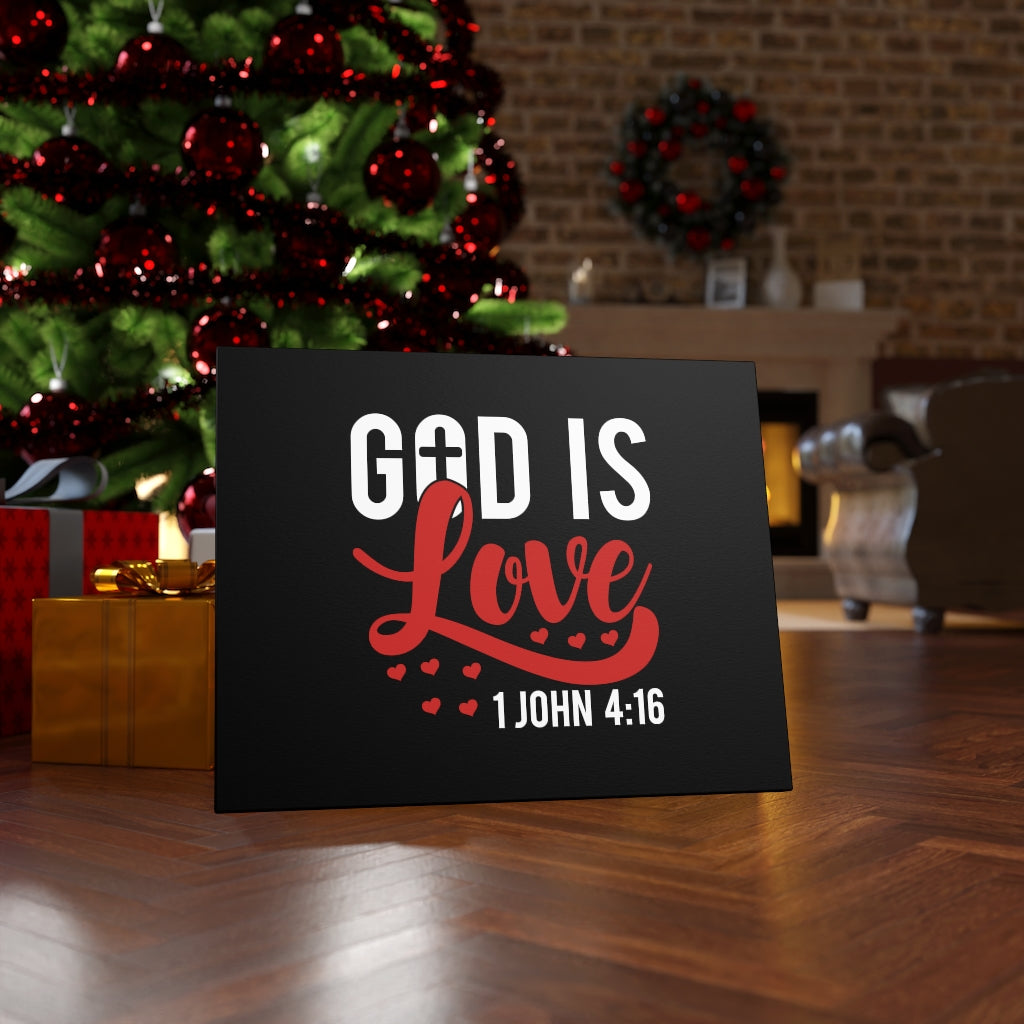 Scripture Walls God Is Love Hearts 1 John 4:16 Bible Verse Canvas Christian Wall Art Ready to Hang Unframed-Express Your Love Gifts