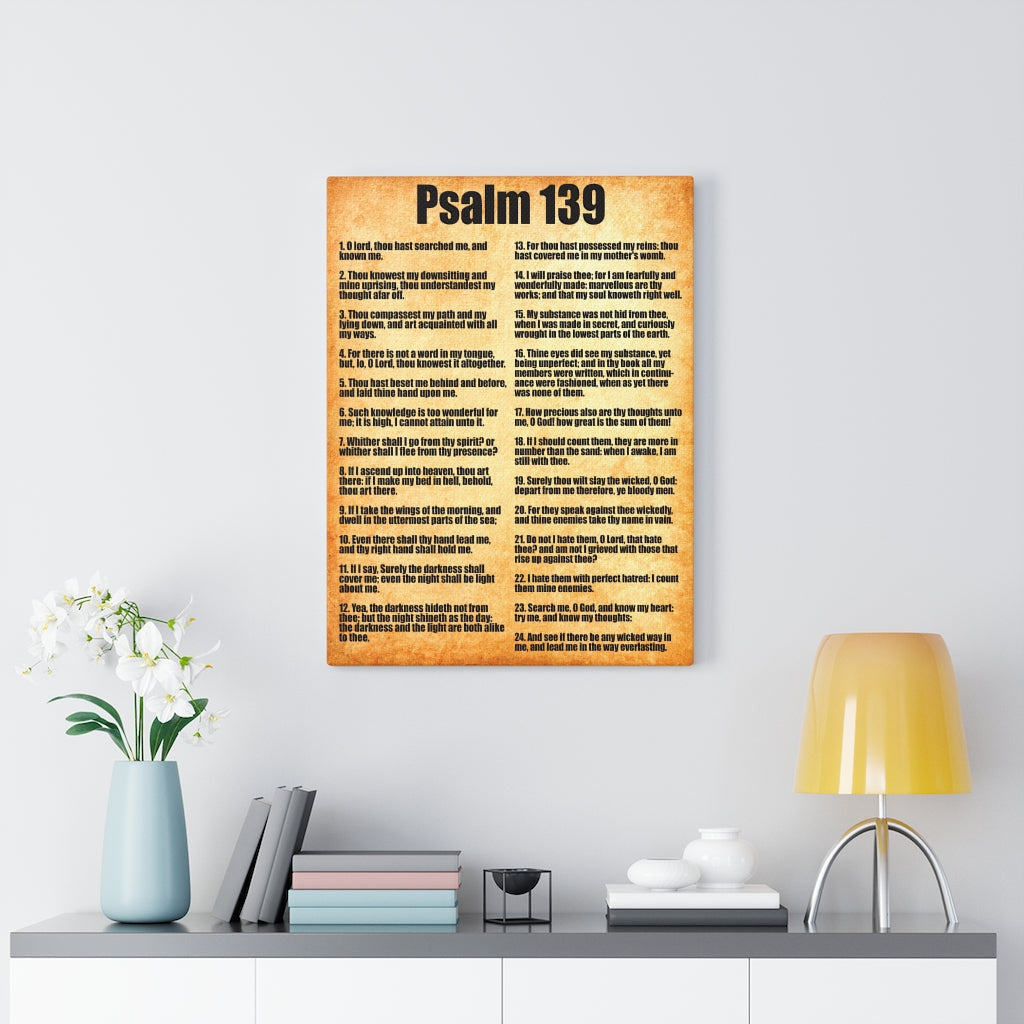 Scripture Walls God is With You Psalm 139 Bible Verse Canvas Christian Wall Art Ready to Hang Unframed-Express Your Love Gifts