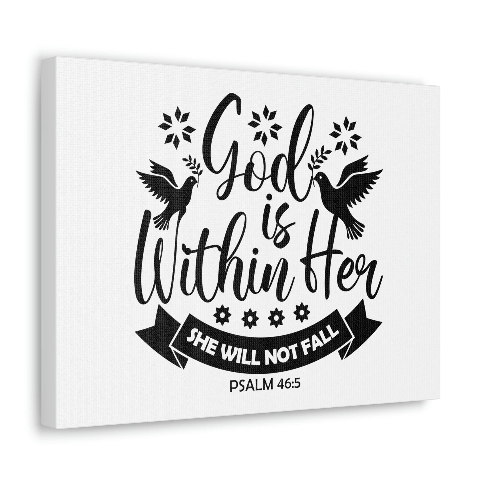 Scripture Walls God Is Within Her Psalm 46:5 Bird Christian Wall Art Bible Verse Print Ready to Hang Unframed-Express Your Love Gifts