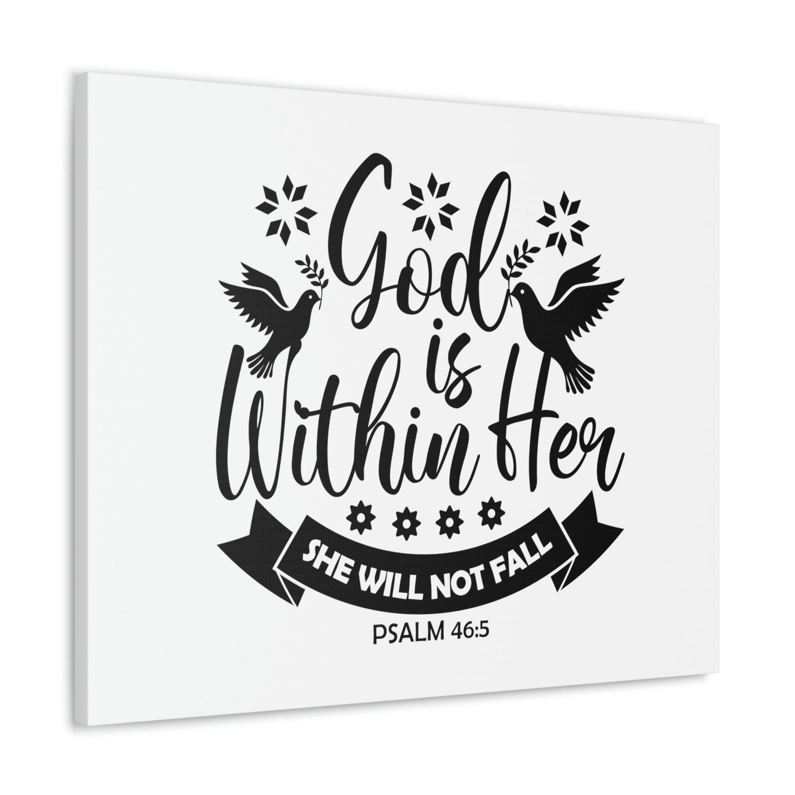 Scripture Walls God Is Within Her Psalm 46:5 Bird Christian Wall Art Bible Verse Print Ready to Hang Unframed-Express Your Love Gifts