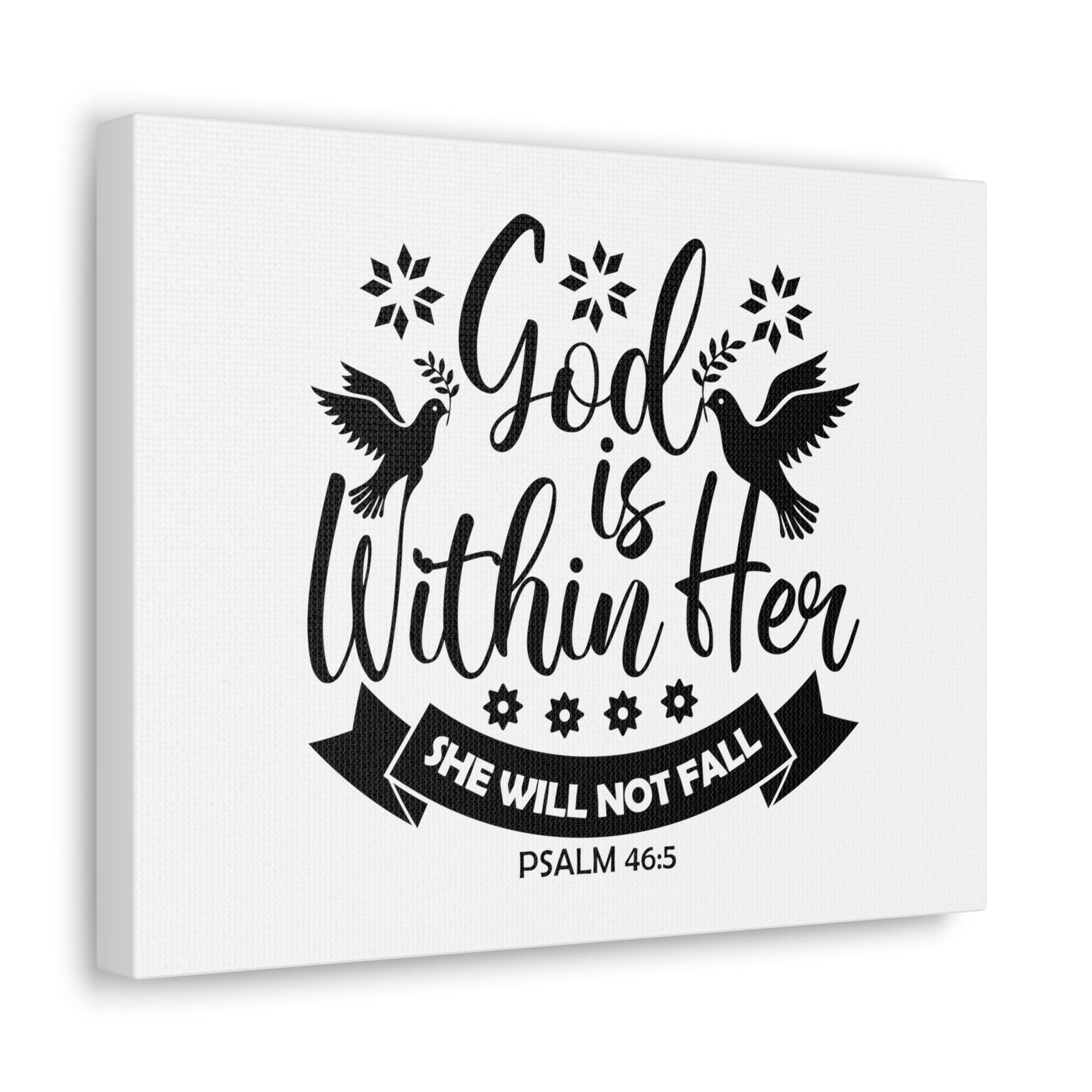 Scripture Walls God Is Within Her Psalm 46:5 Bird Christian Wall Art Bible Verse Print Ready to Hang Unframed-Express Your Love Gifts