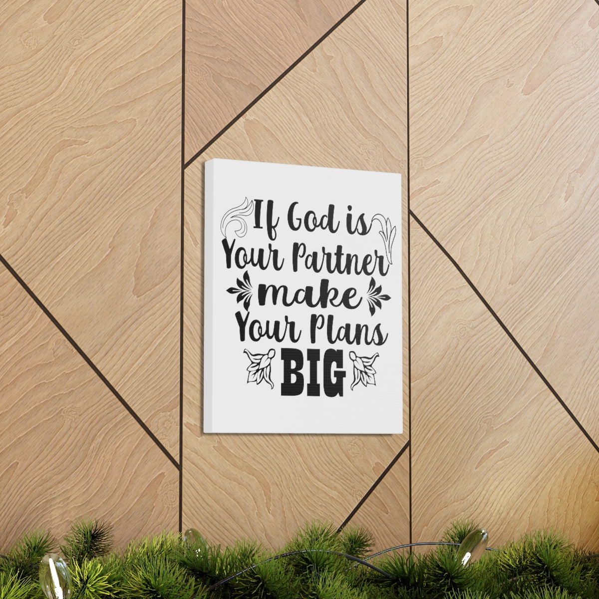 Scripture Walls God is Your Partner Jeremiah 29:11 Christian Wall Art Print Ready to Hang Unframed-Express Your Love Gifts