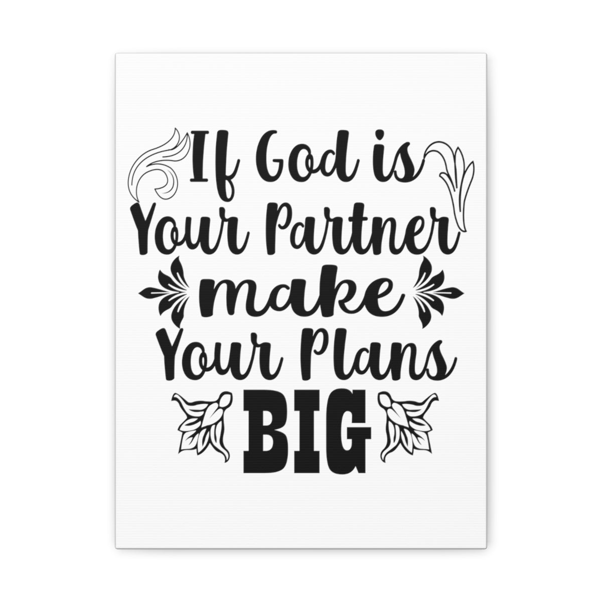 Scripture Walls God is Your Partner Jeremiah 29:11 Christian Wall Art Print Ready to Hang Unframed-Express Your Love Gifts