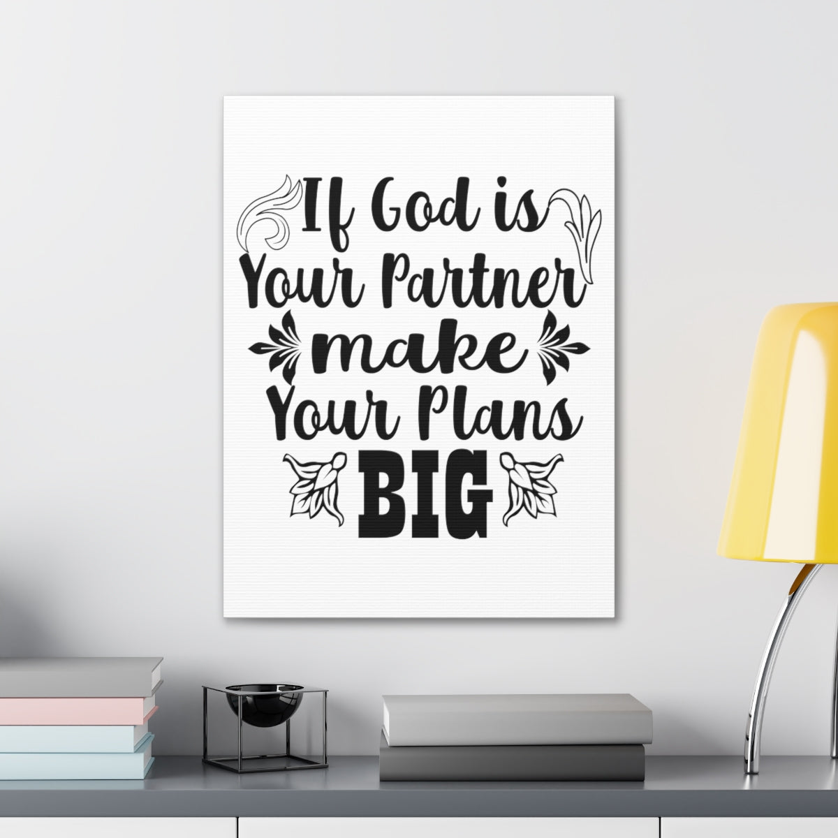 Scripture Walls God is Your Partner Jeremiah 29:11 Christian Wall Art Print Ready to Hang Unframed-Express Your Love Gifts