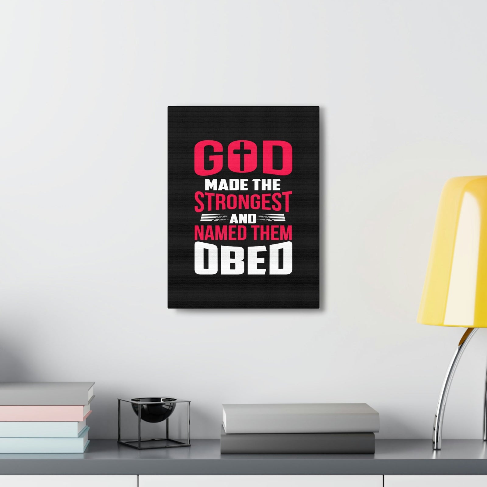 Scripture Walls God Made The Strongest Philippians 4:13 Christian Wall Art Bible Verse Print Ready to Hang Unframed-Express Your Love Gifts