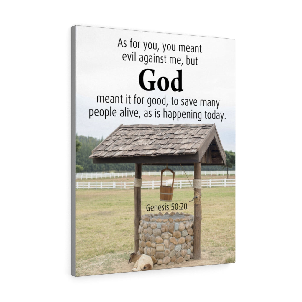 Scripture Walls God Meant It Genesis 50:20 Christian Home Decor Bible Art Unframed-Express Your Love Gifts