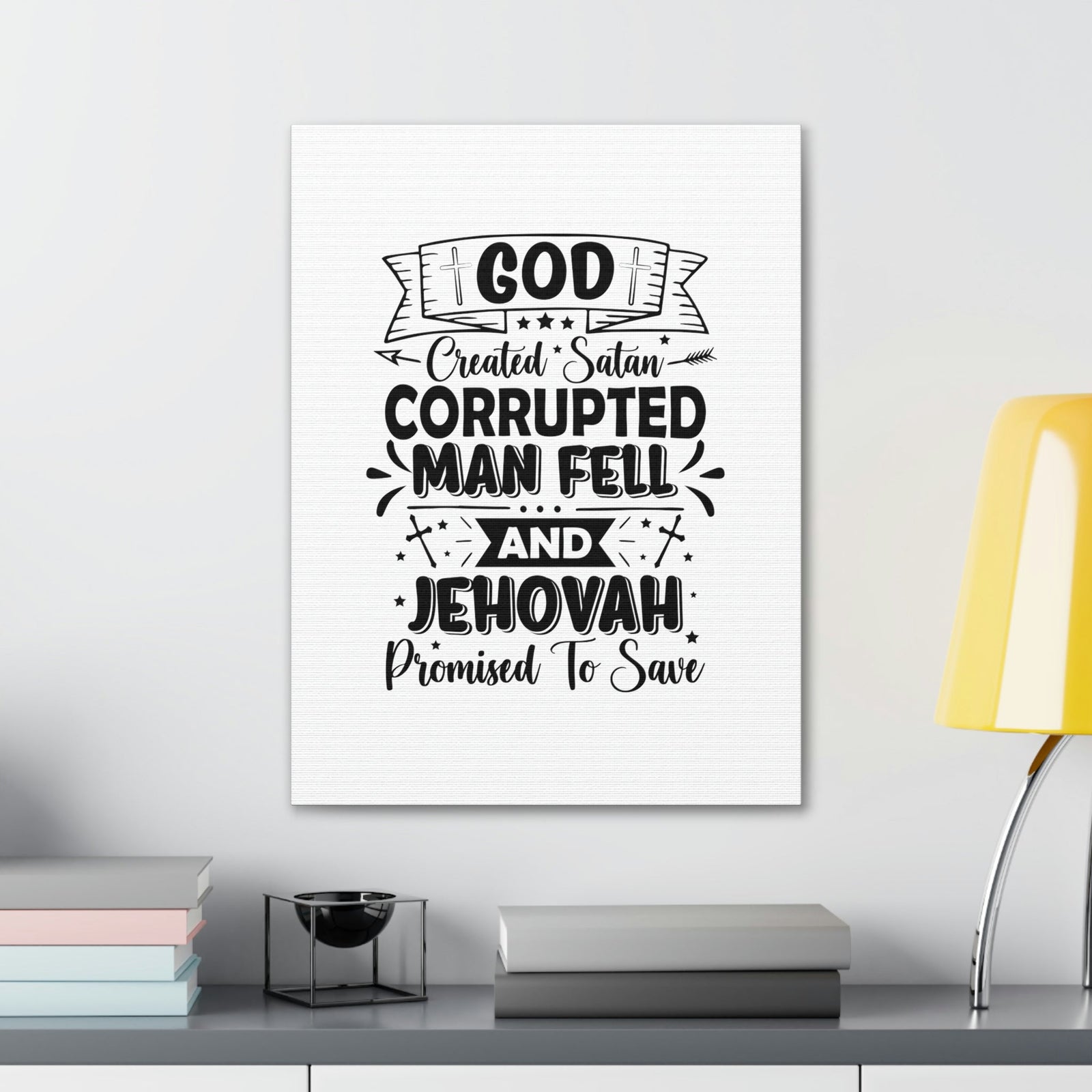 Scripture Walls God Promised To Save 1 John 1:9 Christian Wall Art Bible Verse Print Ready to Hang Unframed-Express Your Love Gifts