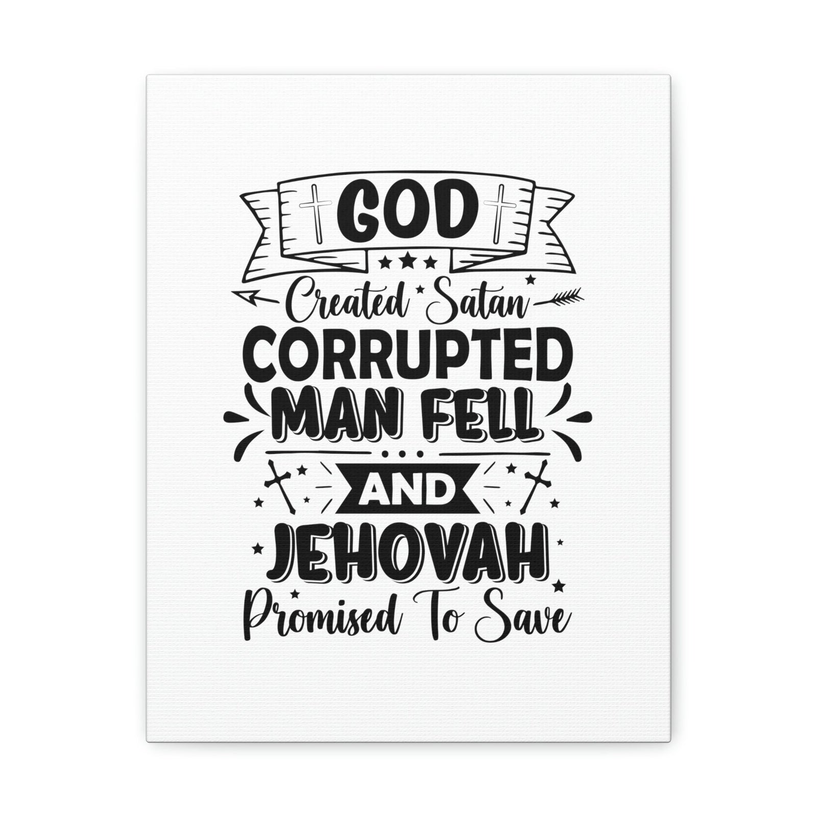 Scripture Walls God Promised To Save 1 John 1:9 Christian Wall Art Bible Verse Print Ready to Hang Unframed-Express Your Love Gifts