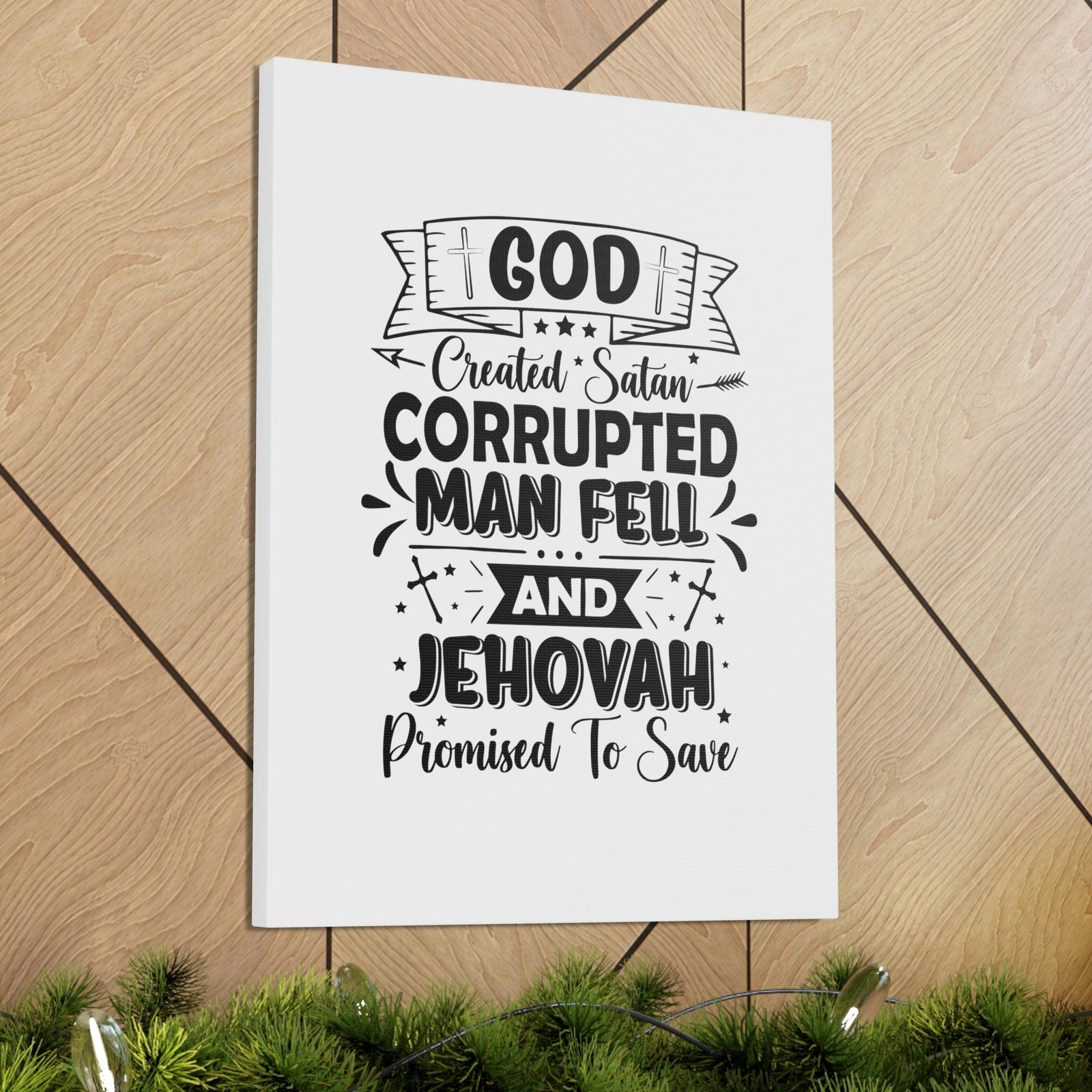Scripture Walls God Promised To Save 1 John 1:9 Christian Wall Art Bible Verse Print Ready to Hang Unframed-Express Your Love Gifts