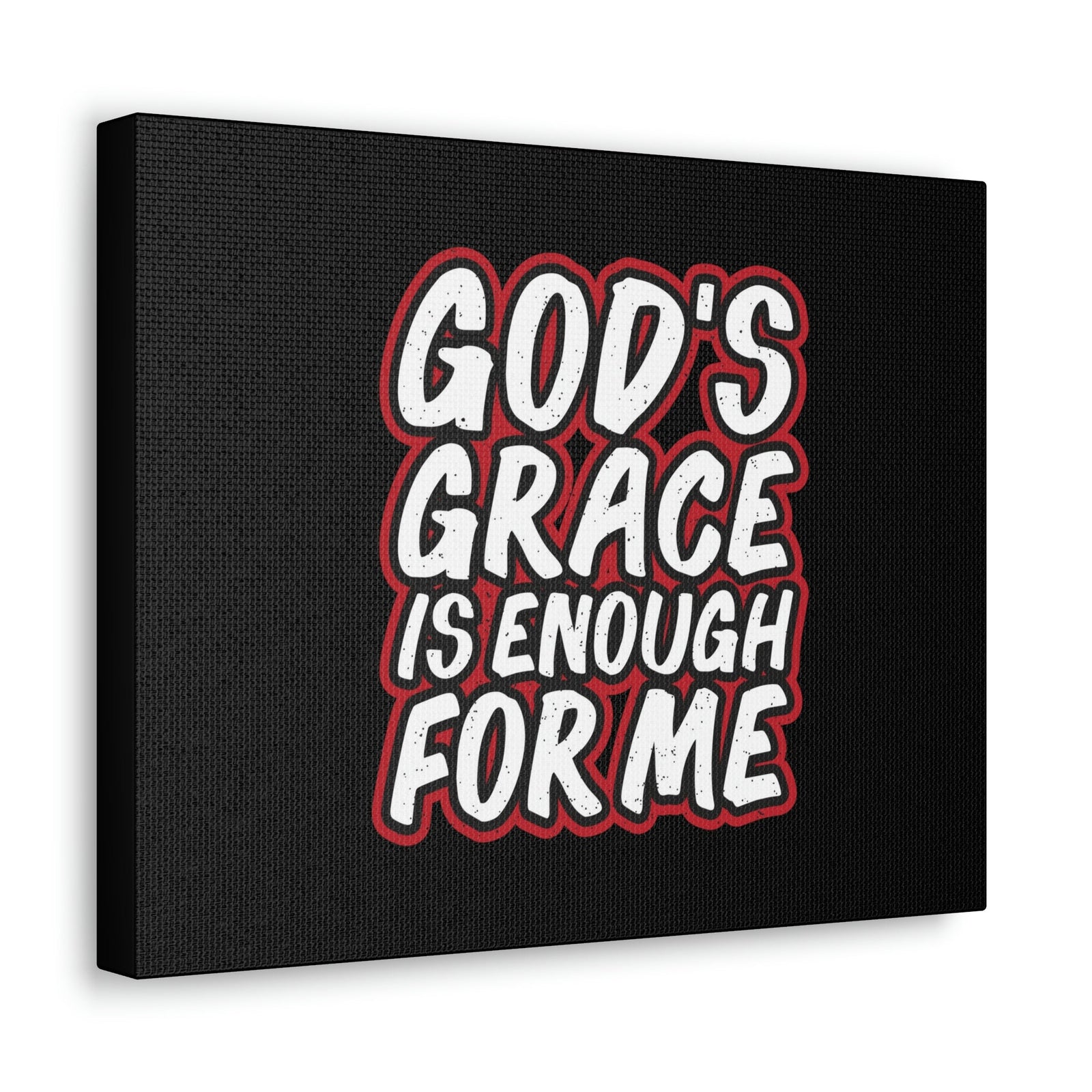 Scripture Walls God's Grace 2 Corinthians 12:9 Black Christian Wall Art Bible Verse Print Ready to Hang Unframed-Express Your Love Gifts