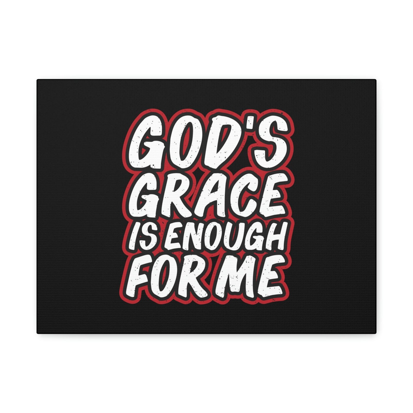 Scripture Walls God's Grace 2 Corinthians 12:9 Black Christian Wall Art Bible Verse Print Ready to Hang Unframed-Express Your Love Gifts