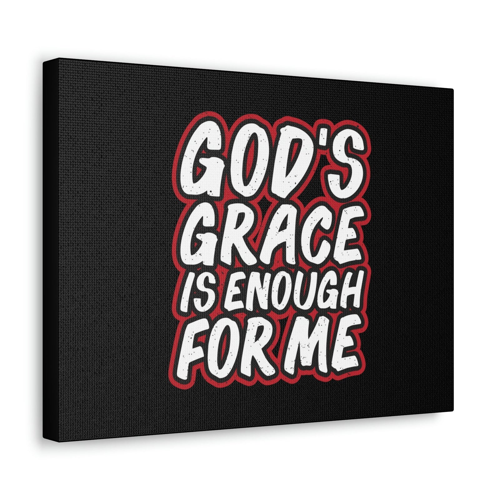 Scripture Walls God's Grace 2 Corinthians 12:9 Black Christian Wall Art Bible Verse Print Ready to Hang Unframed-Express Your Love Gifts
