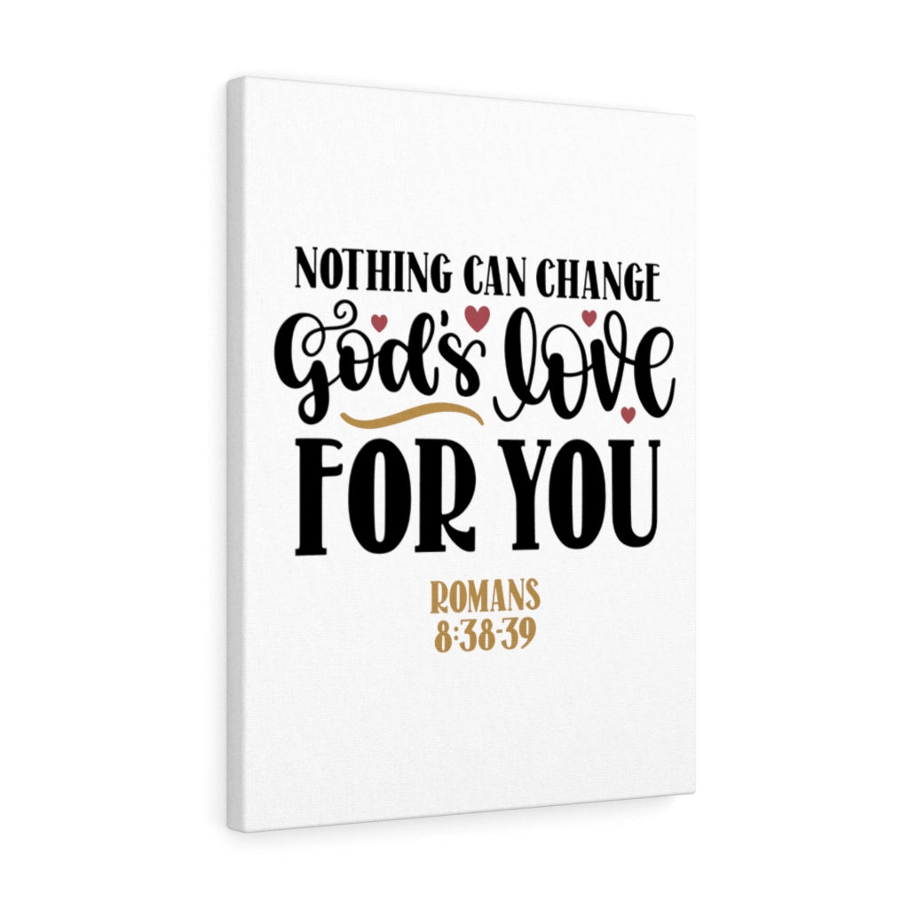 Scripture Walls God's Love Romans 8:38-39 Bible Verse Canvas Christian Wall Art Ready to Hang Unframed-Express Your Love Gifts