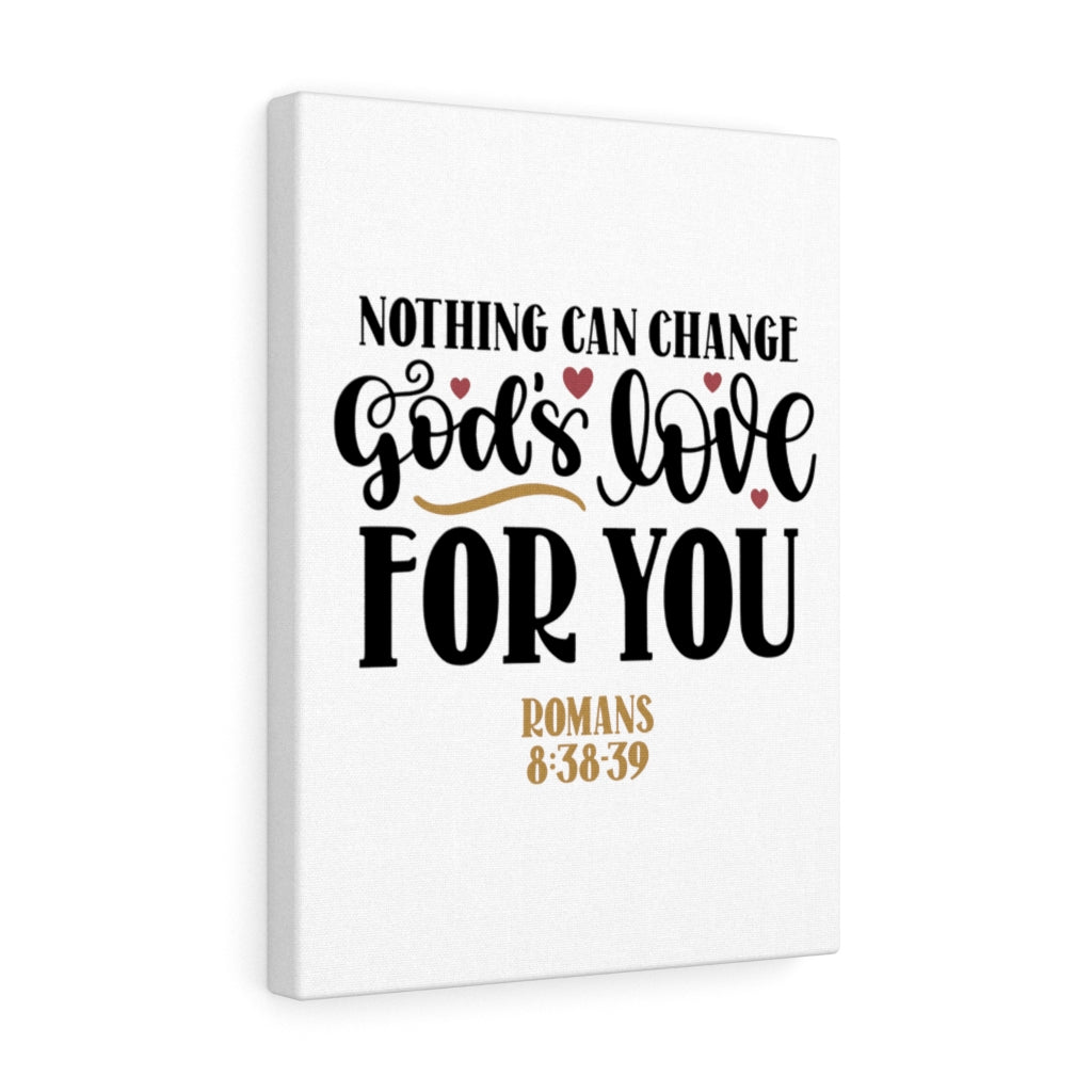 Scripture Walls God's Love Romans 8:38-39 Bible Verse Canvas Christian Wall Art Ready to Hang Unframed-Express Your Love Gifts