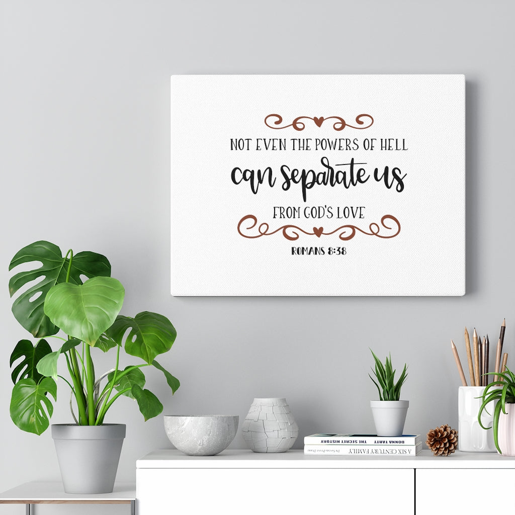 Scripture Walls God's Love Romans 8:38 Bible Verse Canvas Christian Wall Art Ready to Hang Unframed-Express Your Love Gifts