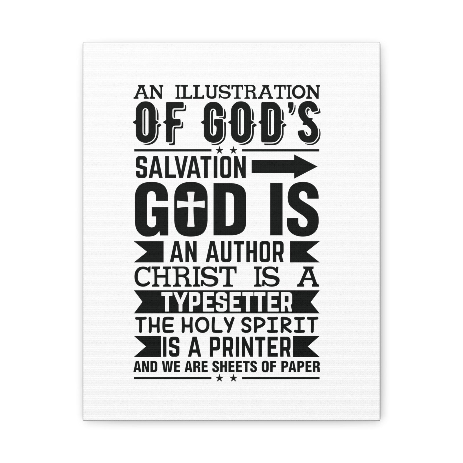 Scripture Walls God's Salvation Titus 3:5 Christian Wall Art Bible Verse Print Ready to Hang Unframed-Express Your Love Gifts