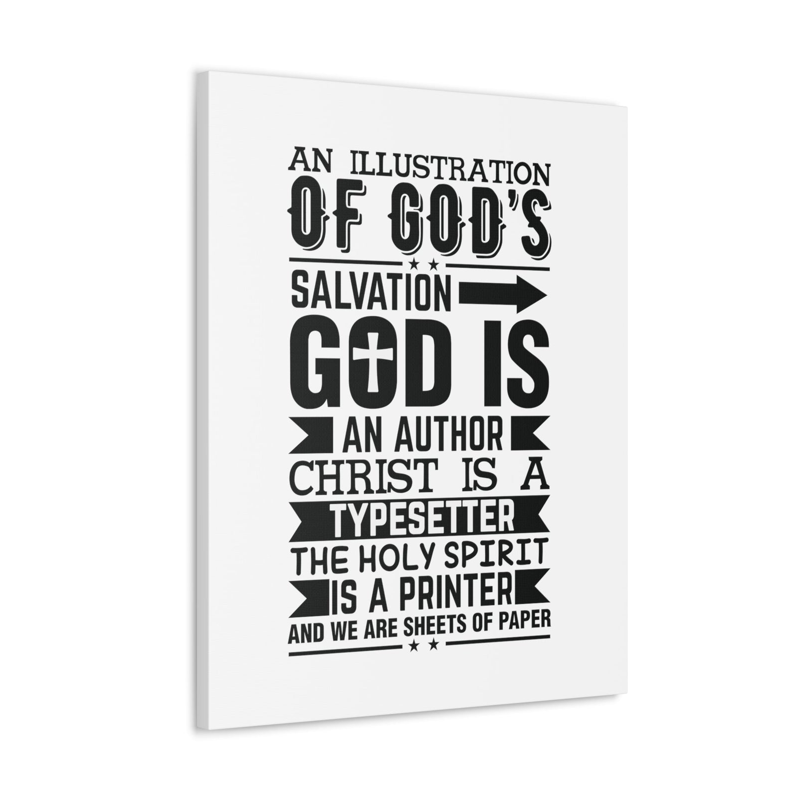 Scripture Walls God's Salvation Titus 3:5 Christian Wall Art Bible Verse Print Ready to Hang Unframed-Express Your Love Gifts