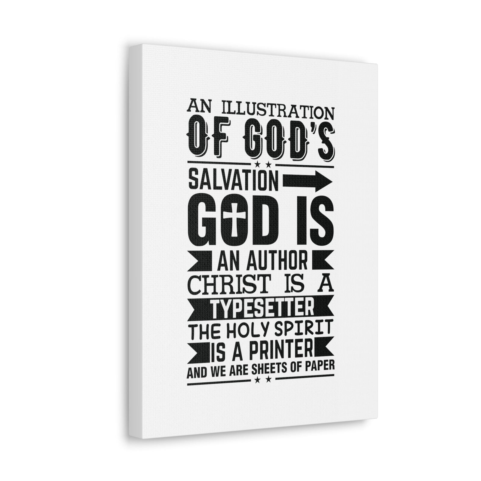 Scripture Walls God's Salvation Titus 3:5 Christian Wall Art Bible Verse Print Ready to Hang Unframed-Express Your Love Gifts