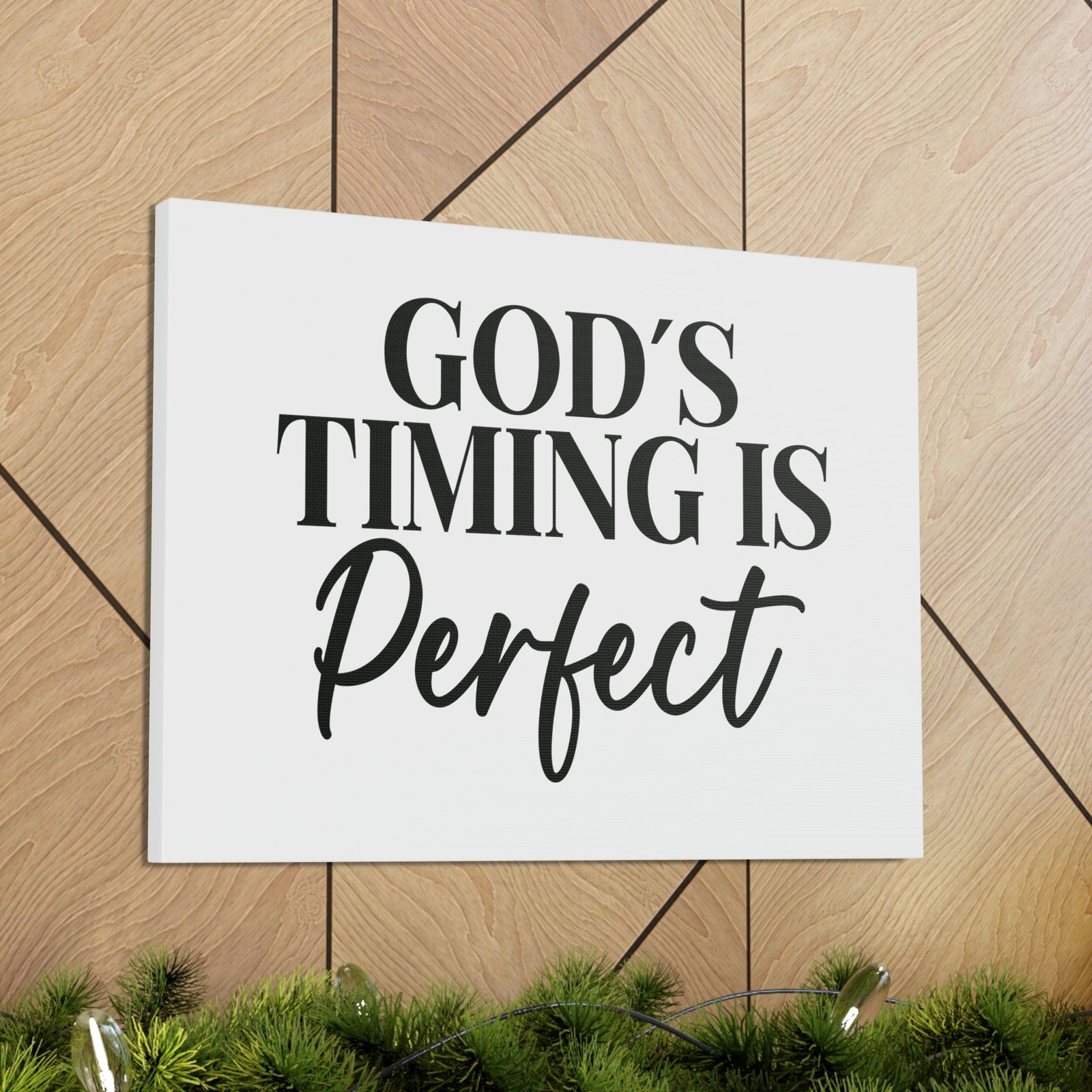 Scripture Walls God's Timing Is Perfect Ecclesiastes 3:1 Christian Wall Art Bible Verse Print Ready to Hang Unframed-Express Your Love Gifts