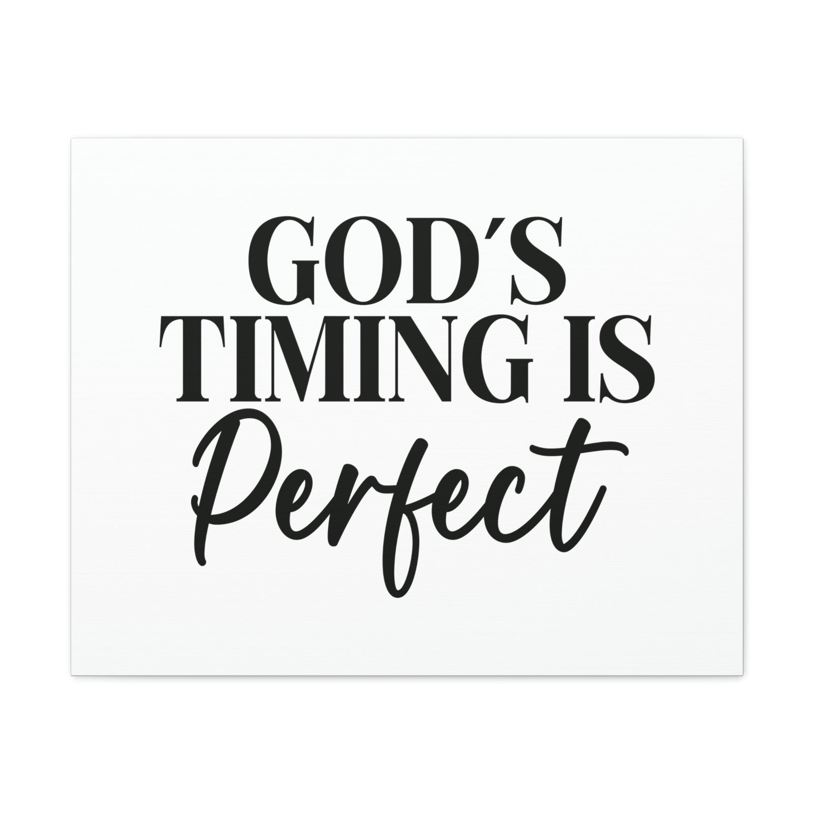 Scripture Walls God's Timing Is Perfect Ecclesiastes 3:1 Christian Wall Art Bible Verse Print Ready to Hang Unframed-Express Your Love Gifts
