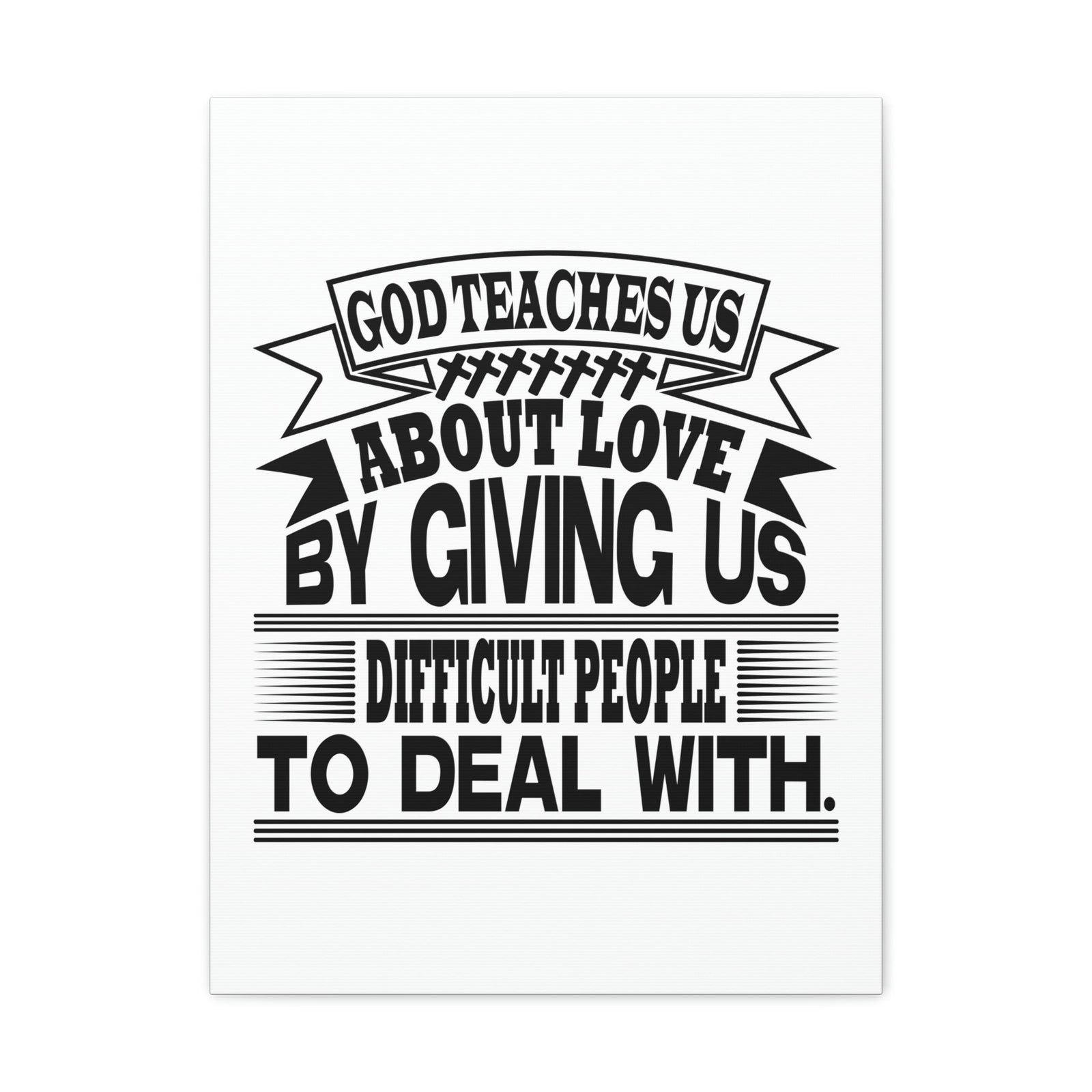 Scripture Walls God Teaches Us About Love Luke 6:27 Christian Wall Art Bible Verse Print Ready to Hang Unframed-Express Your Love Gifts