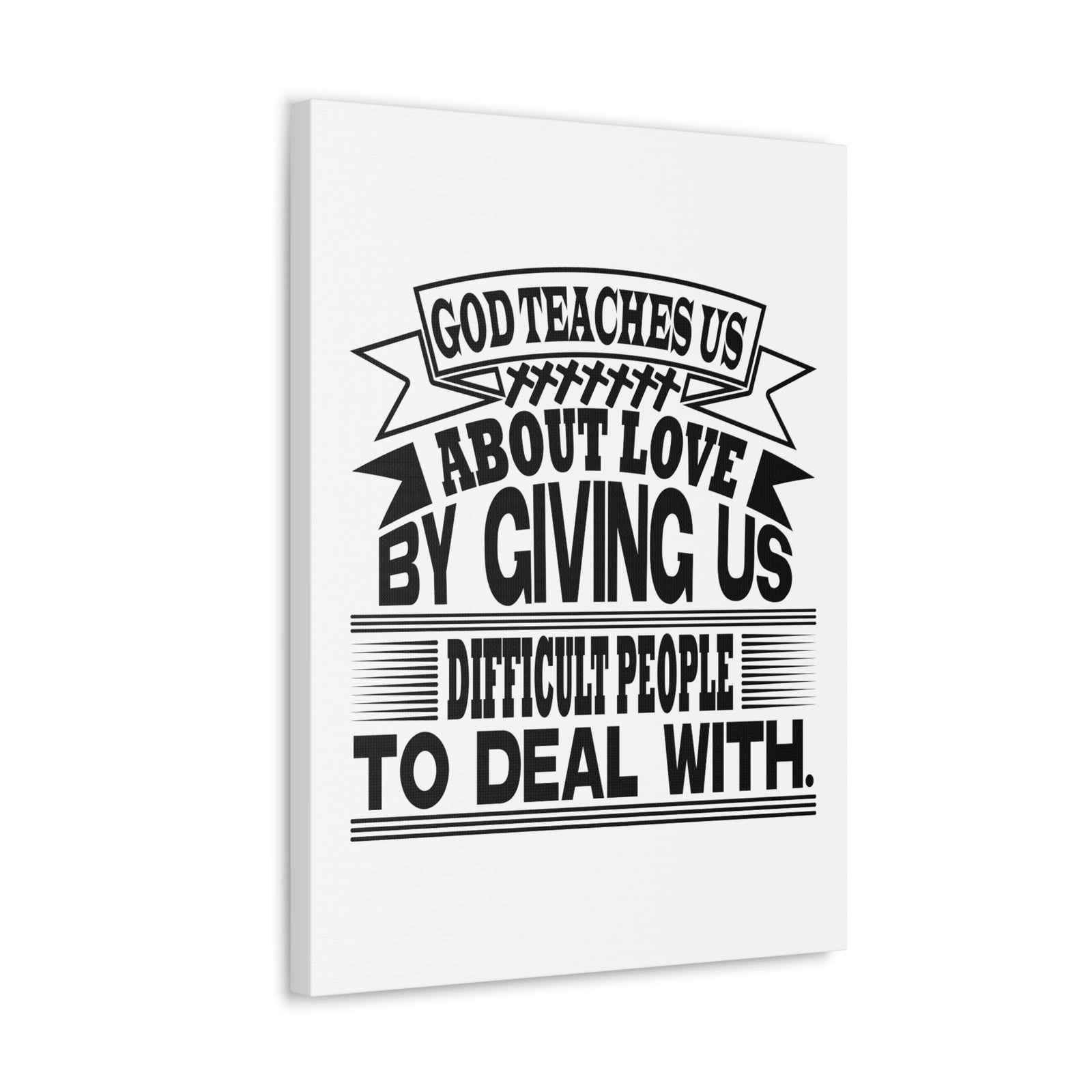 Scripture Walls God Teaches Us About Love Luke 6:27 Christian Wall Art Bible Verse Print Ready to Hang Unframed-Express Your Love Gifts