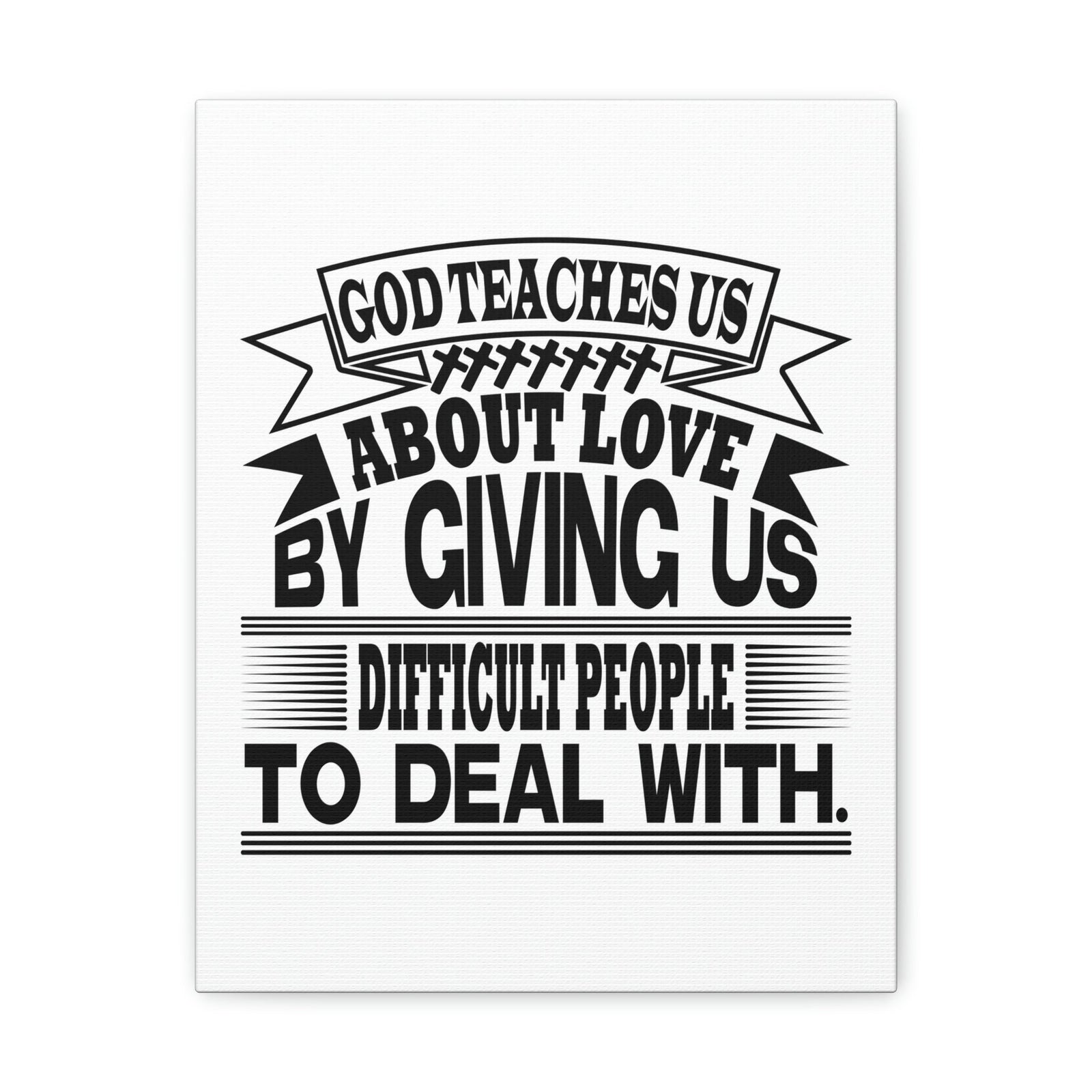 Scripture Walls God Teaches Us About Love Luke 6:27 Christian Wall Art Bible Verse Print Ready to Hang Unframed-Express Your Love Gifts