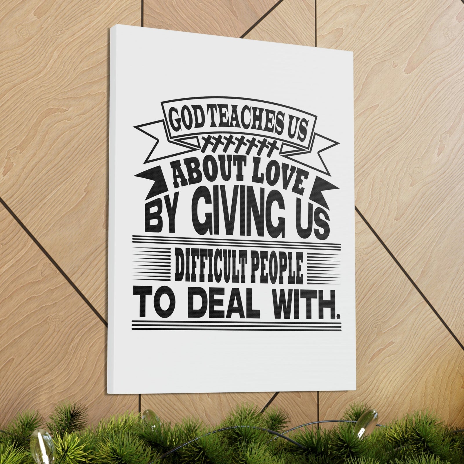 Scripture Walls God Teaches Us About Love Luke 6:27 Christian Wall Art Bible Verse Print Ready to Hang Unframed-Express Your Love Gifts