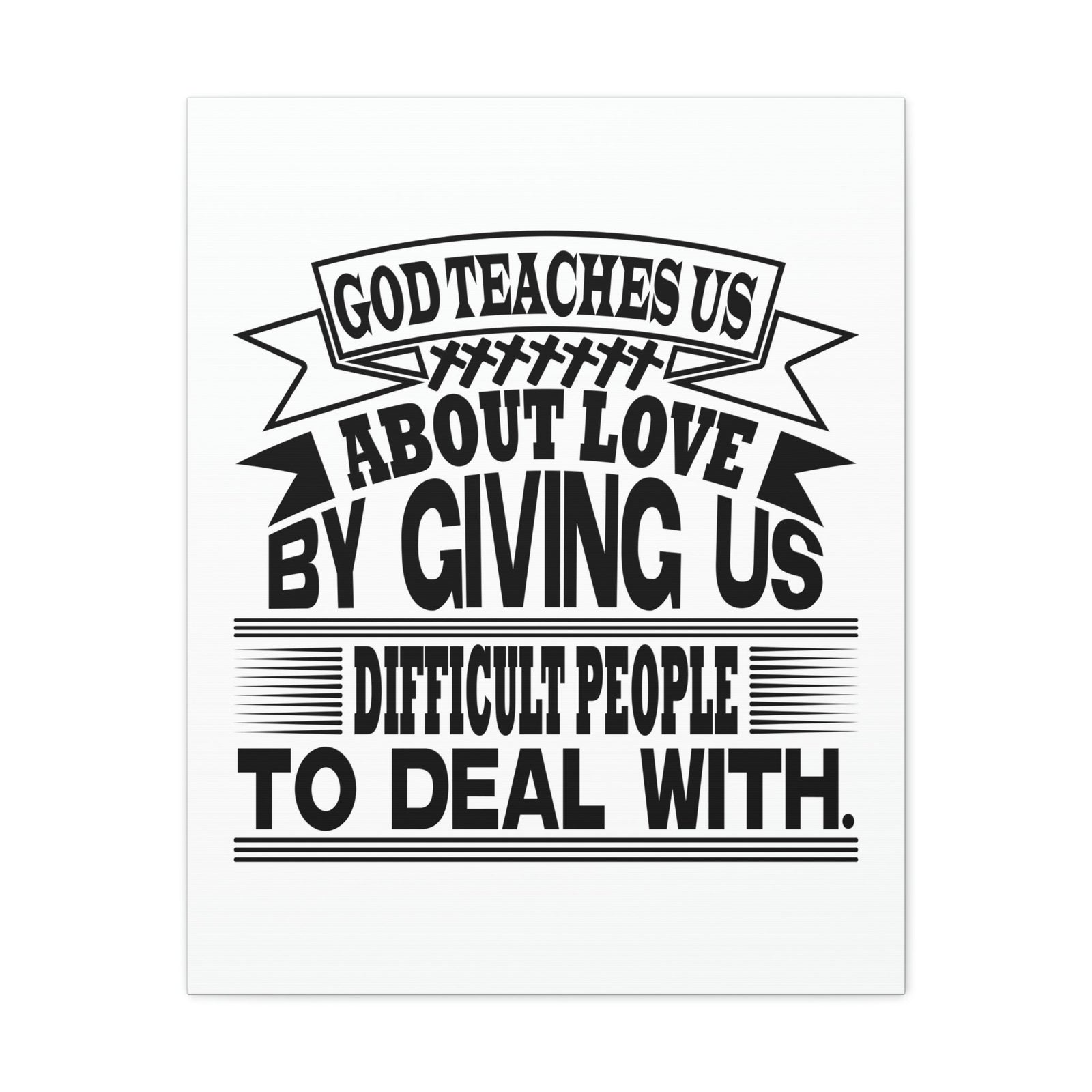 Scripture Walls God Teaches Us About Love Luke 6:27 Christian Wall Art Bible Verse Print Ready to Hang Unframed-Express Your Love Gifts