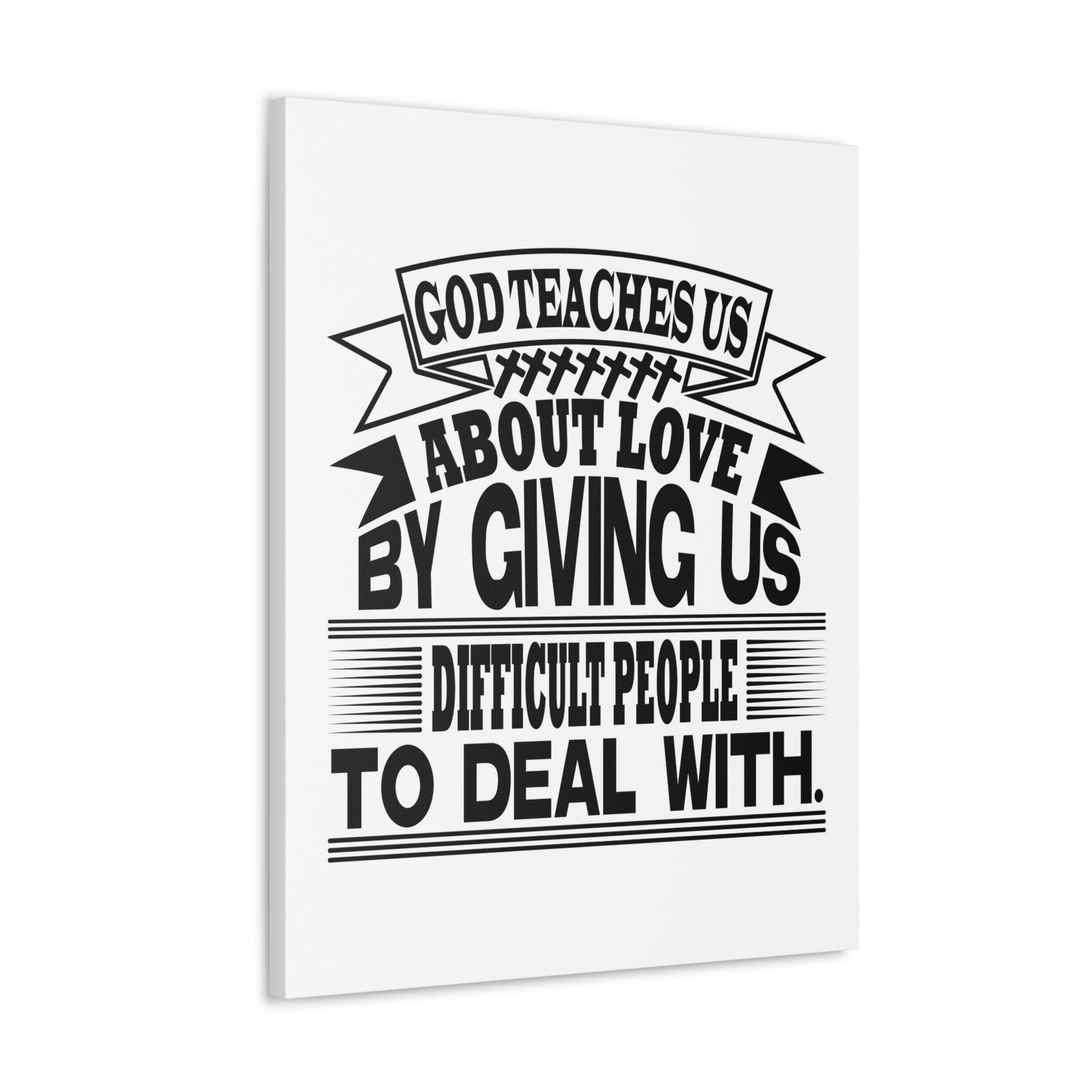 Scripture Walls God Teaches Us About Love Luke 6:27 Christian Wall Art Bible Verse Print Ready to Hang Unframed-Express Your Love Gifts
