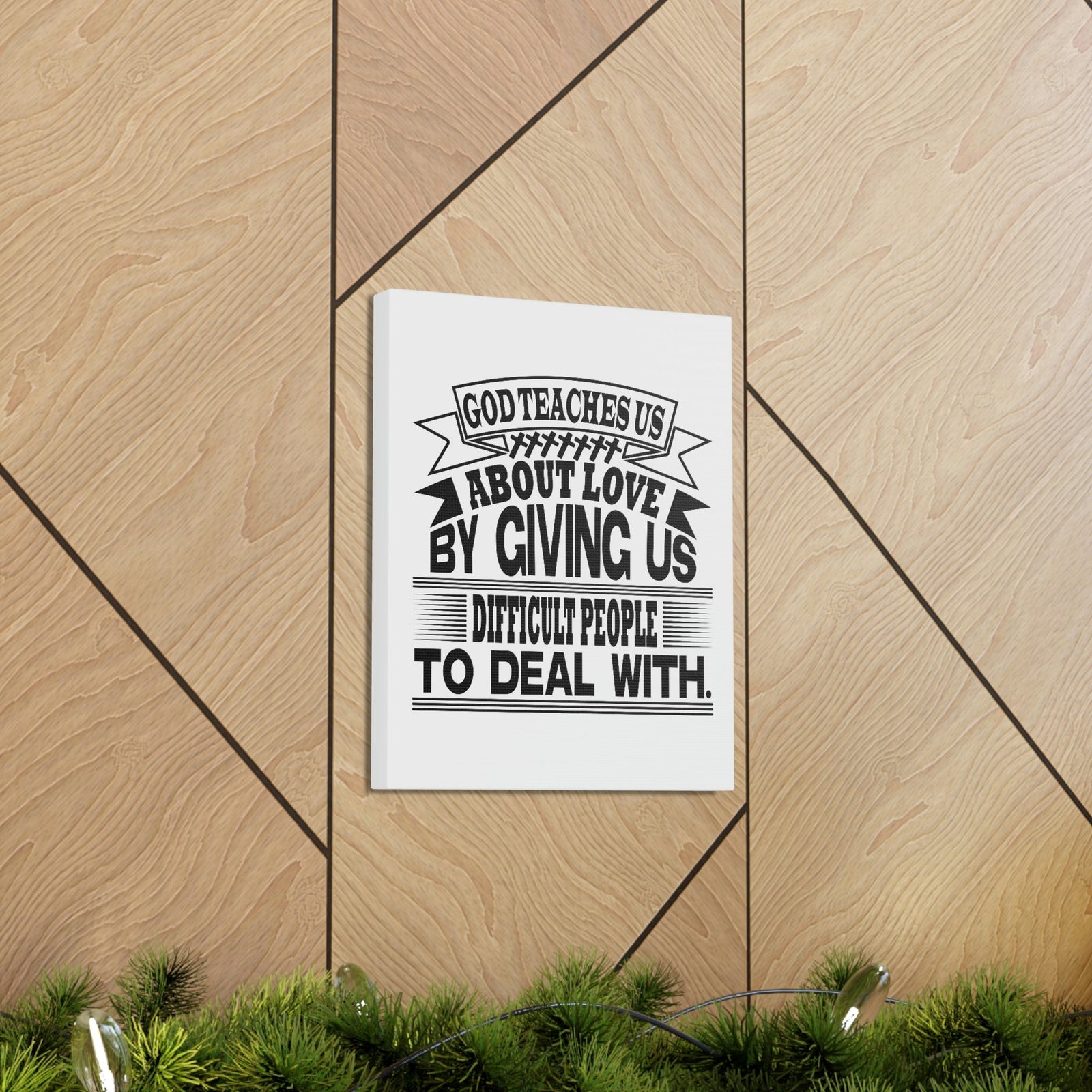Scripture Walls God Teaches Us About Love Luke 6:27 Christian Wall Art Bible Verse Print Ready to Hang Unframed-Express Your Love Gifts