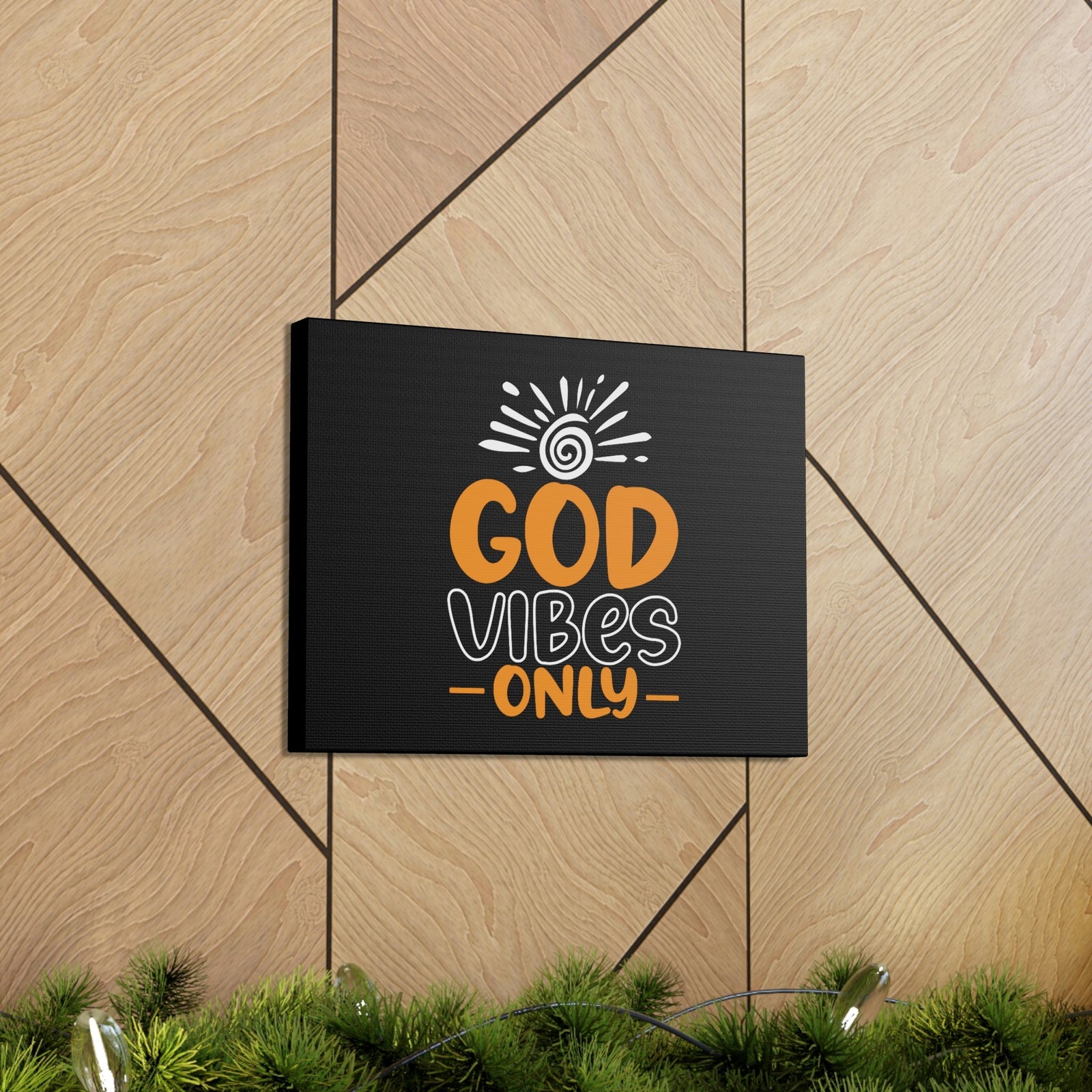 Scripture Walls God Vibes Only John 14:27 White Sun Christian Wall Art Bible Verse Print Ready to Hang Unframed-Express Your Love Gifts