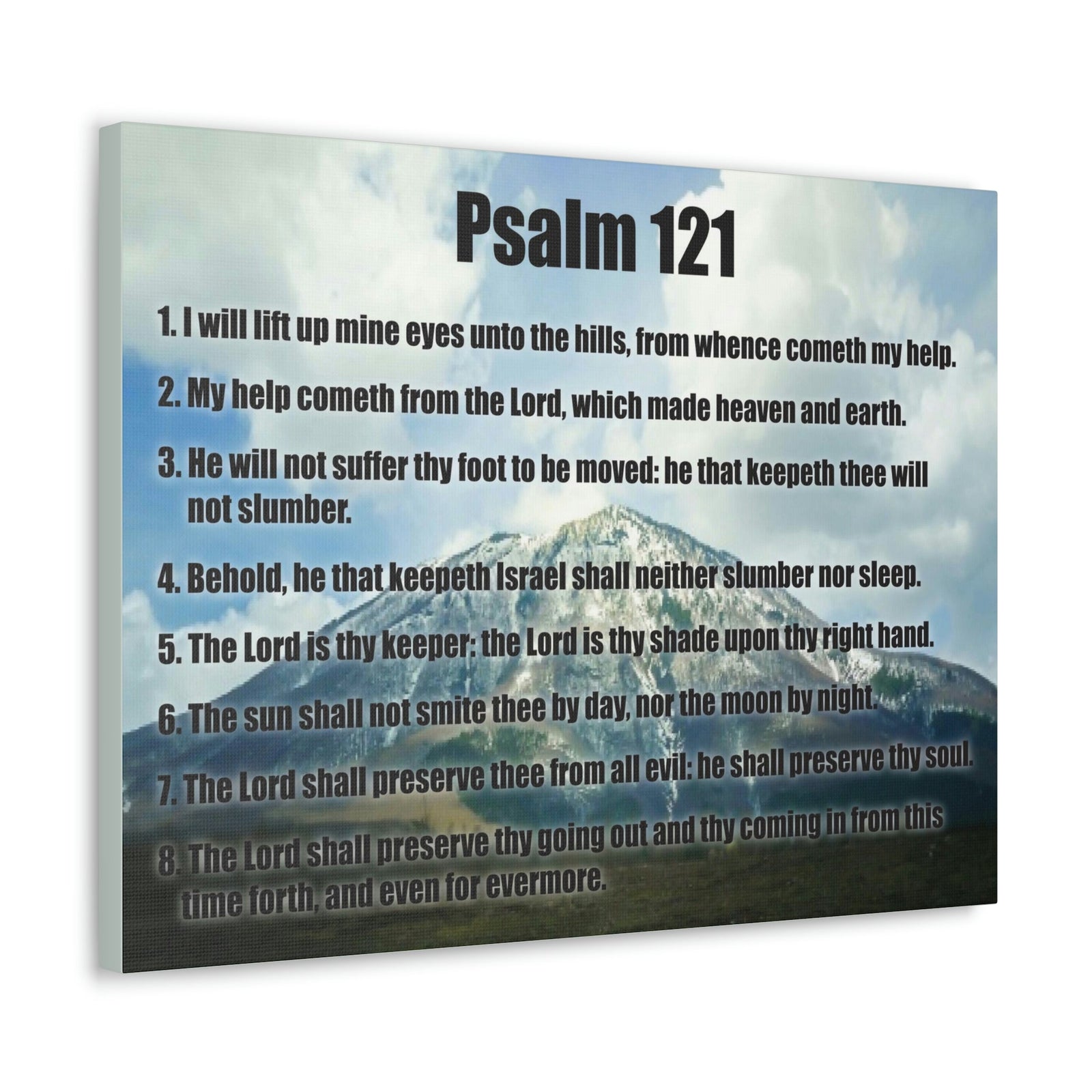 Scripture Walls God Watches Over You Psalm 121:7 Christian Wall Art Print Ready to Hang Unframed-Express Your Love Gifts