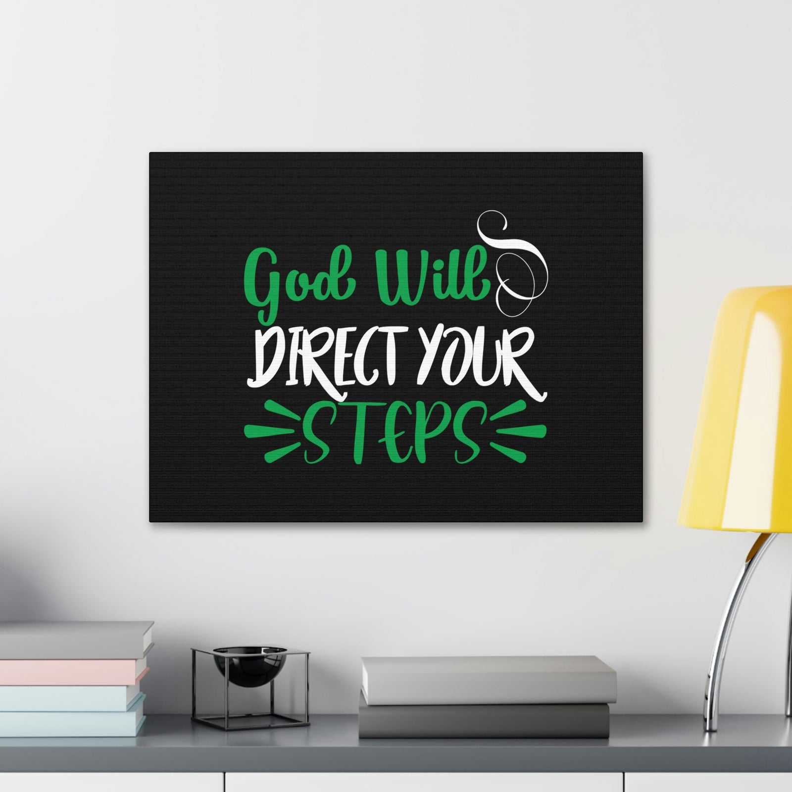 Scripture Walls God Will Direct Your Steps Psalm 32:8 Christian Wall Art Bible Verse Print Ready to Hang Unframed-Express Your Love Gifts