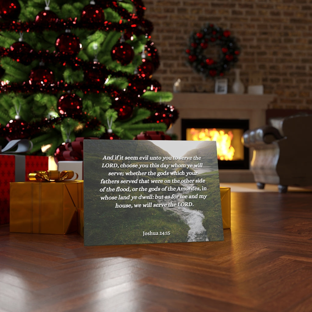 Scripture Walls Gods Which Your Fathers Joshua 24:15 Bible Verse Canvas Christian Wall Art Ready to Hang Unframed-Express Your Love Gifts