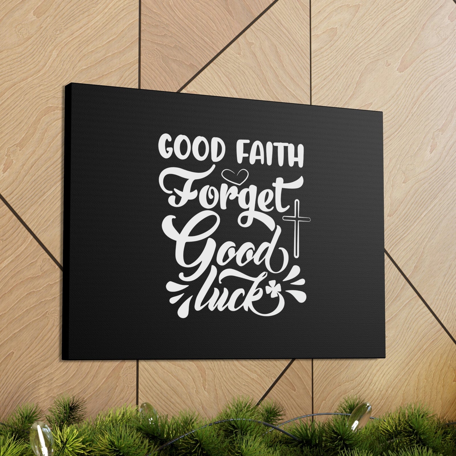 Scripture Walls Good Faith Hebrews 11:1 Black Christian Wall Art Bible Verse Print Ready to Hang Unframed-Express Your Love Gifts