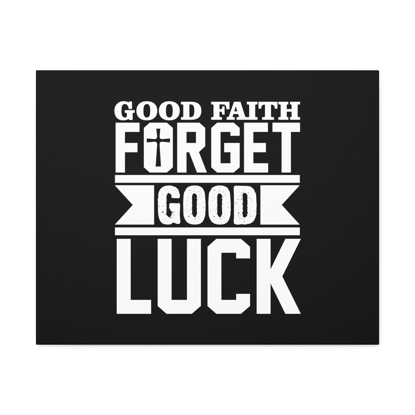 Scripture Walls Good Faith Hebrews 11:1 Cross Black Christian Wall Art Bible Verse Print Ready to Hang Unframed-Express Your Love Gifts
