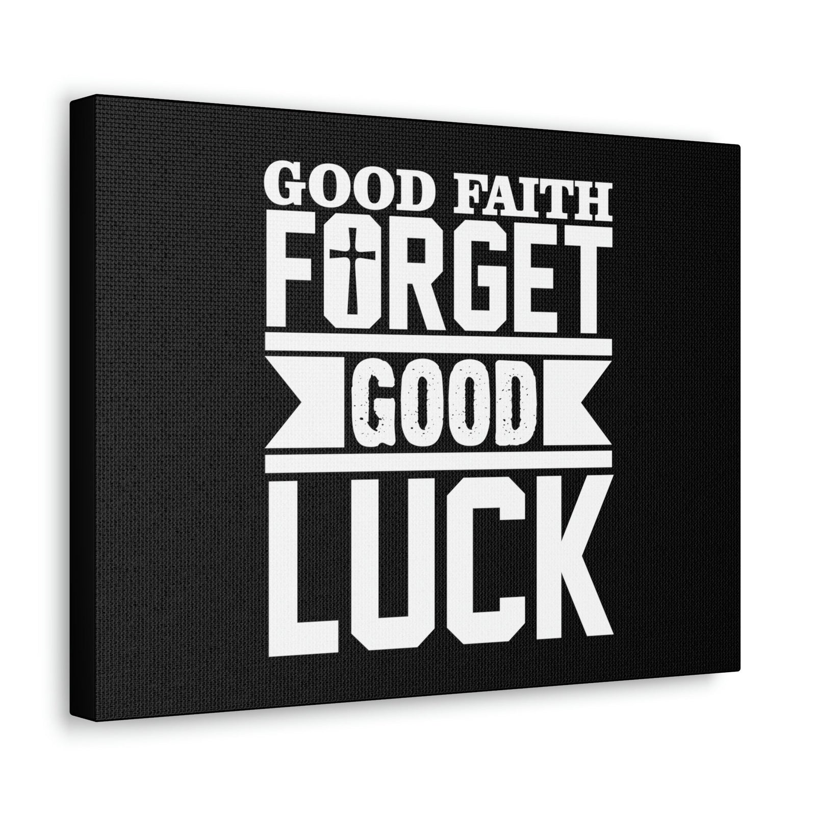 Scripture Walls Good Faith Hebrews 11:1 Cross Black Christian Wall Art Bible Verse Print Ready to Hang Unframed-Express Your Love Gifts