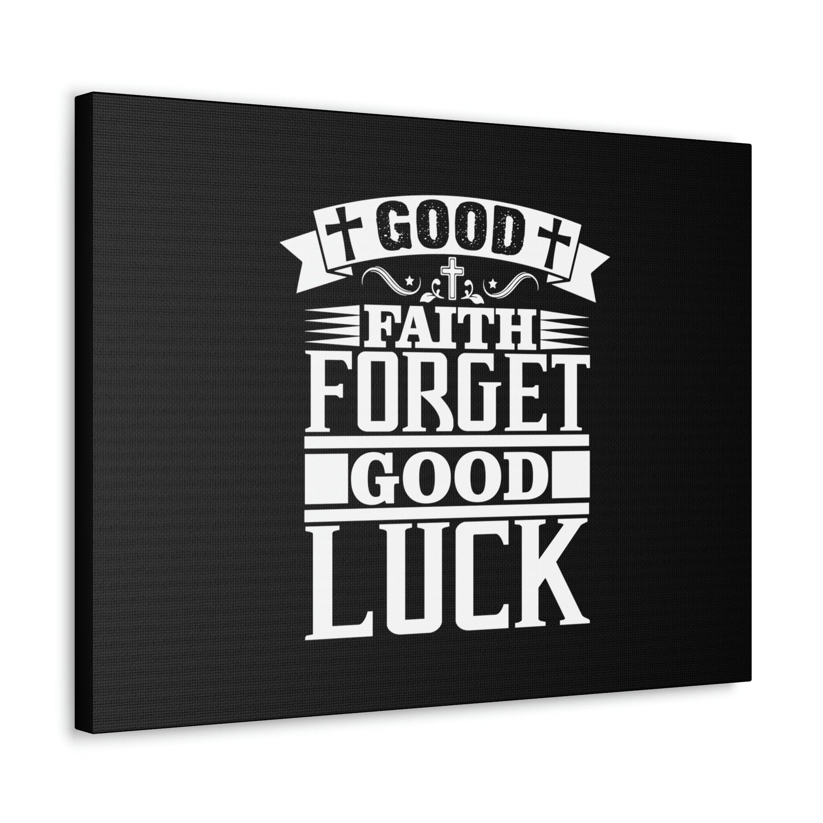 Scripture Walls Good Luck Hebrews 11:1 Cross Black Christian Wall Art Bible Verse Print Ready to Hang Unframed-Express Your Love Gifts