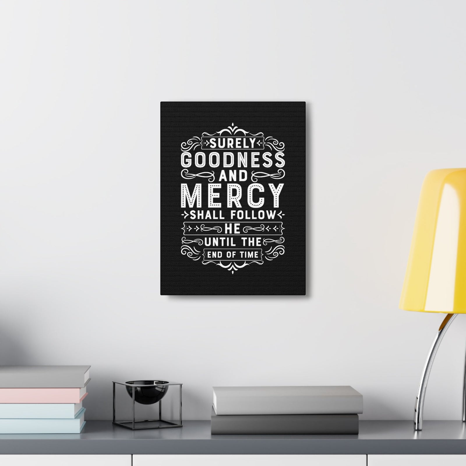 Scripture Walls Goodness And Mercy Psalms 23:6 Christian Wall Art Bible Verse Print Ready to Hang Unframed-Express Your Love Gifts