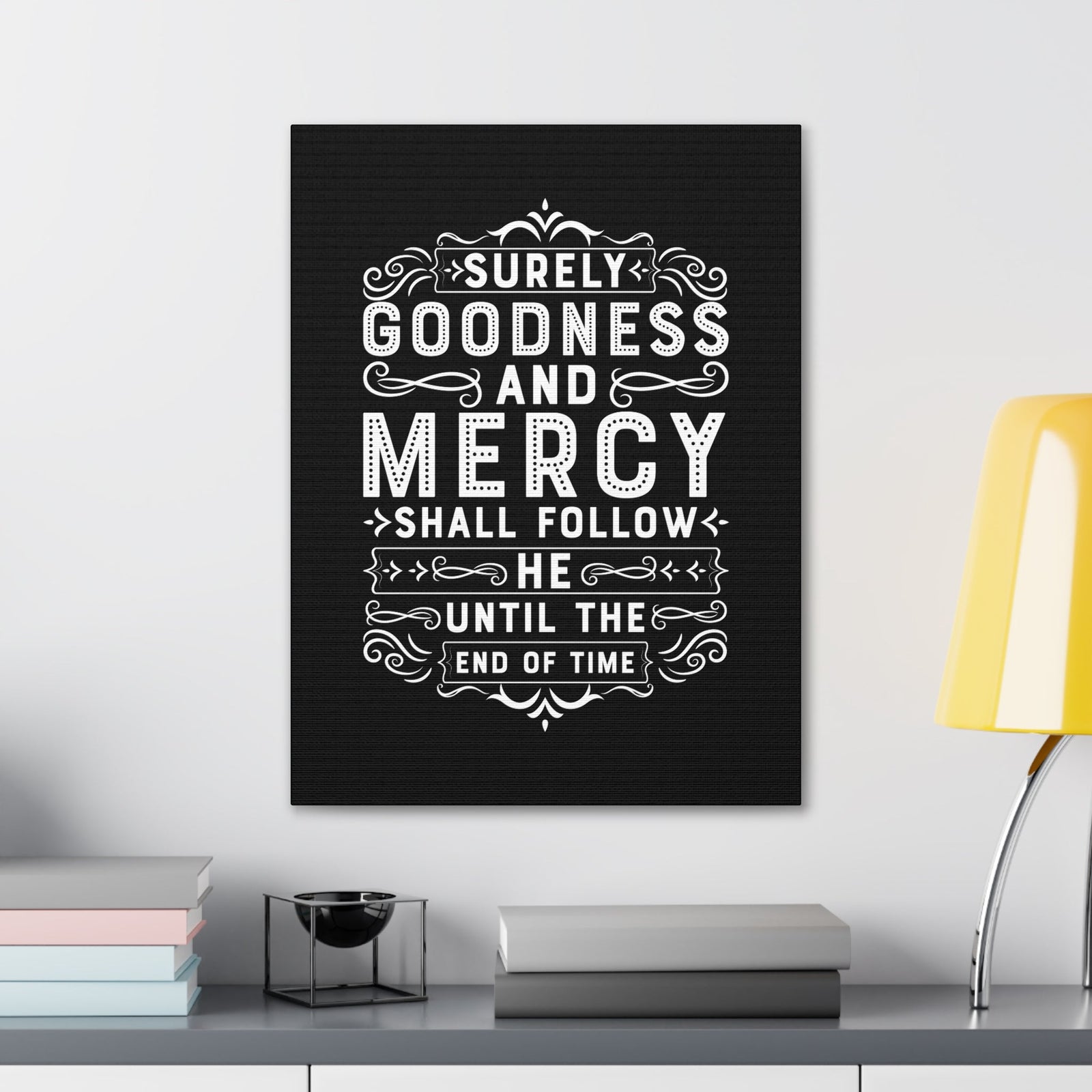 Scripture Walls Goodness And Mercy Psalms 23:6 Christian Wall Art Bible Verse Print Ready to Hang Unframed-Express Your Love Gifts