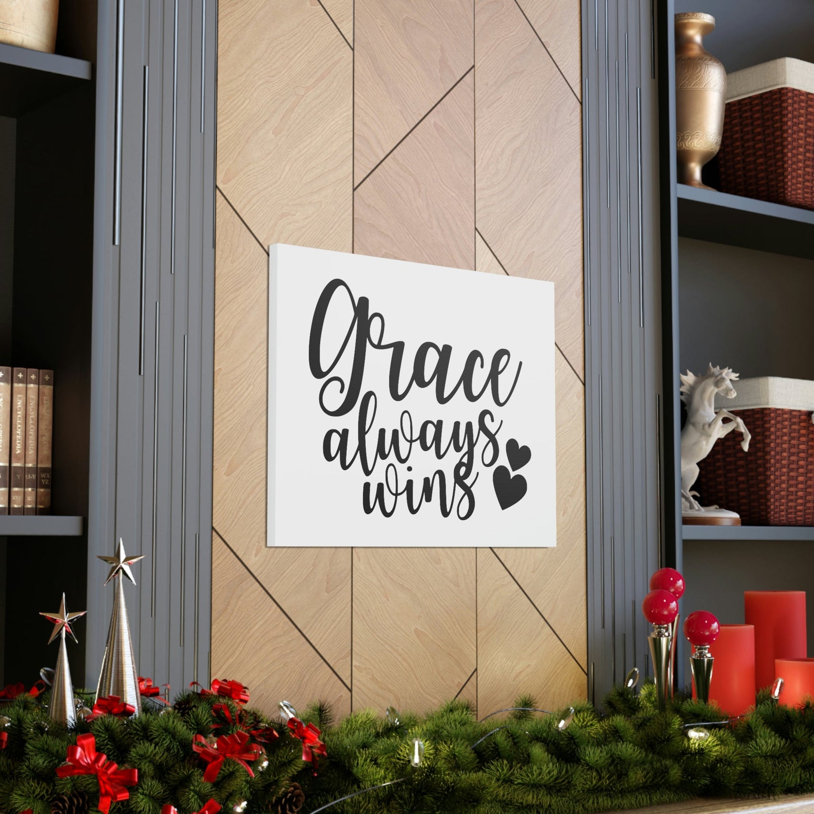 Scripture Walls Grace Always Wins 2 Timothy 1:9 Christian Wall Art Print Ready to Hang Unframed-Express Your Love Gifts