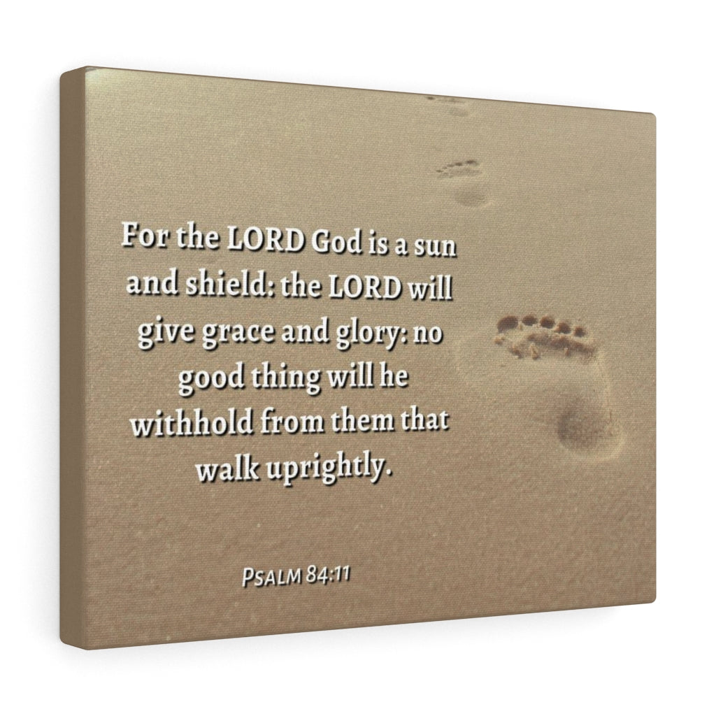 Scripture Walls Grace And Glory Psalms 84:11 Bible Verse Canvas Christian Wall Art Ready to Hang Unframed-Express Your Love Gifts