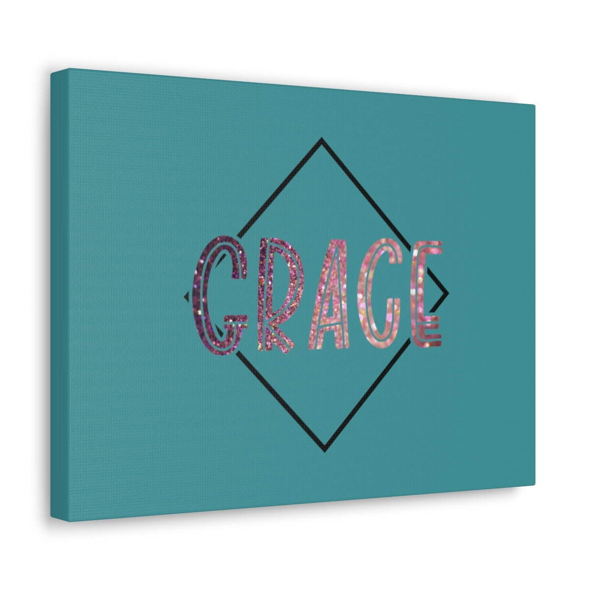 Scripture Walls Grace Glitter 1 Corinthians 15:10 Bible Canvas Christian Wall Art Ready to Hang Unframed-Express Your Love Gifts