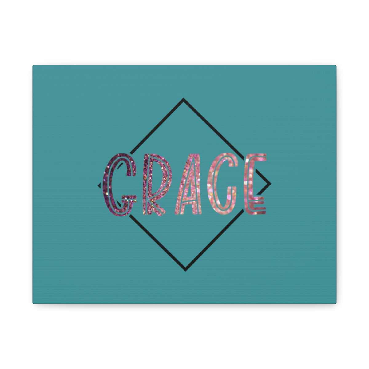 Scripture Walls Grace Glitter 1 Corinthians 15:10 Bible Canvas Christian Wall Art Ready to Hang Unframed-Express Your Love Gifts