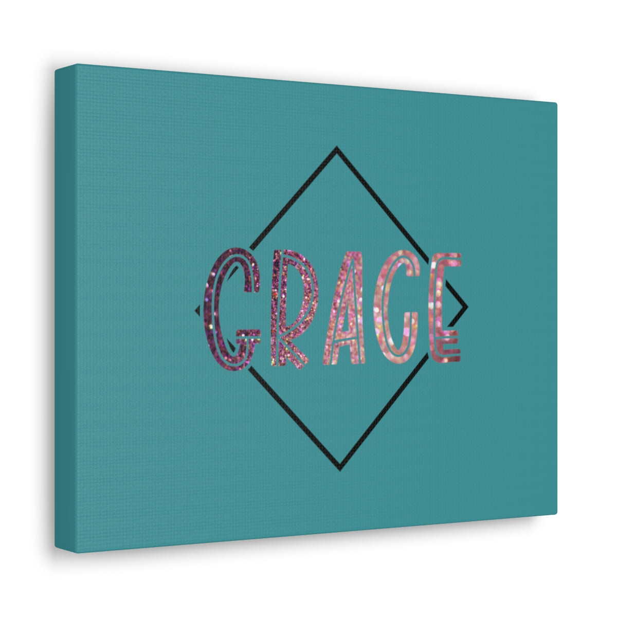 Scripture Walls Grace Glitter 1 Corinthians 15:10 Bible Canvas Christian Wall Art Ready to Hang Unframed-Express Your Love Gifts